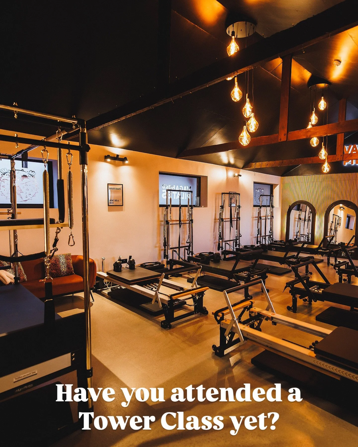 What is a Tower on the Reformer?

A Tower on the Reformer is a vertical frame with springs, bars, and straps that attaches to the reformer bed frame.

Unlike traditional reformer exercises, Tower exercises are performed on a stable, non-moving platfo