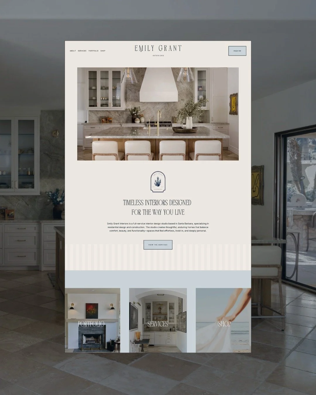 🪸NEW CUSTOM SITE LAUNCH!

The brand new site for @emilygrantinteriors is officially live!

Emily&rsquo;s work has such a beautiful point of view - layered, warm, and refined - so the goal was to create a digital space that felt just as thoughtful as