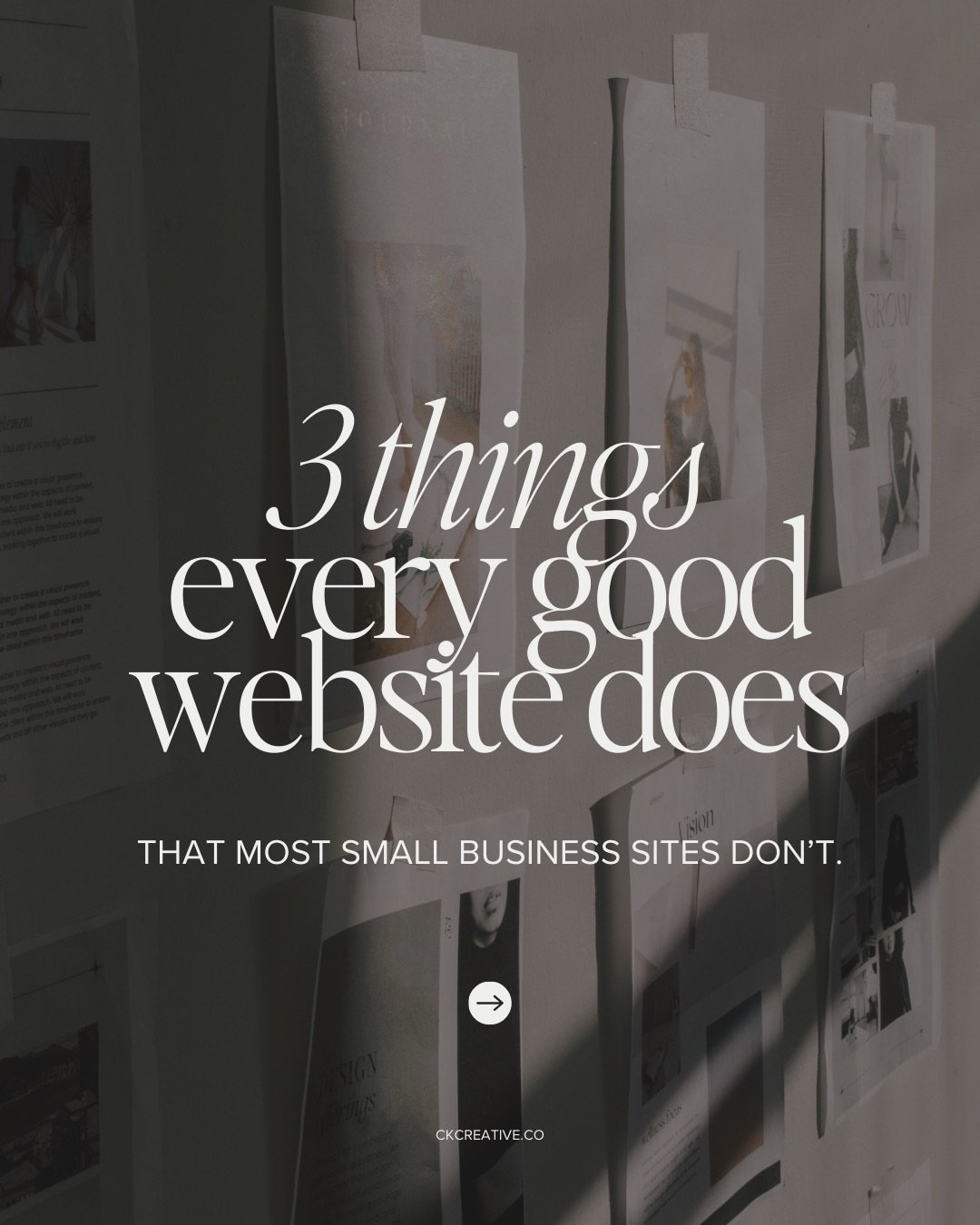 Websites are interesting because people decide how they feel about your business in just a few seconds.

Over the years building sites for different types of businesses, I&rsquo;ve noticed a few things that make the biggest difference.

Not fancy fea
