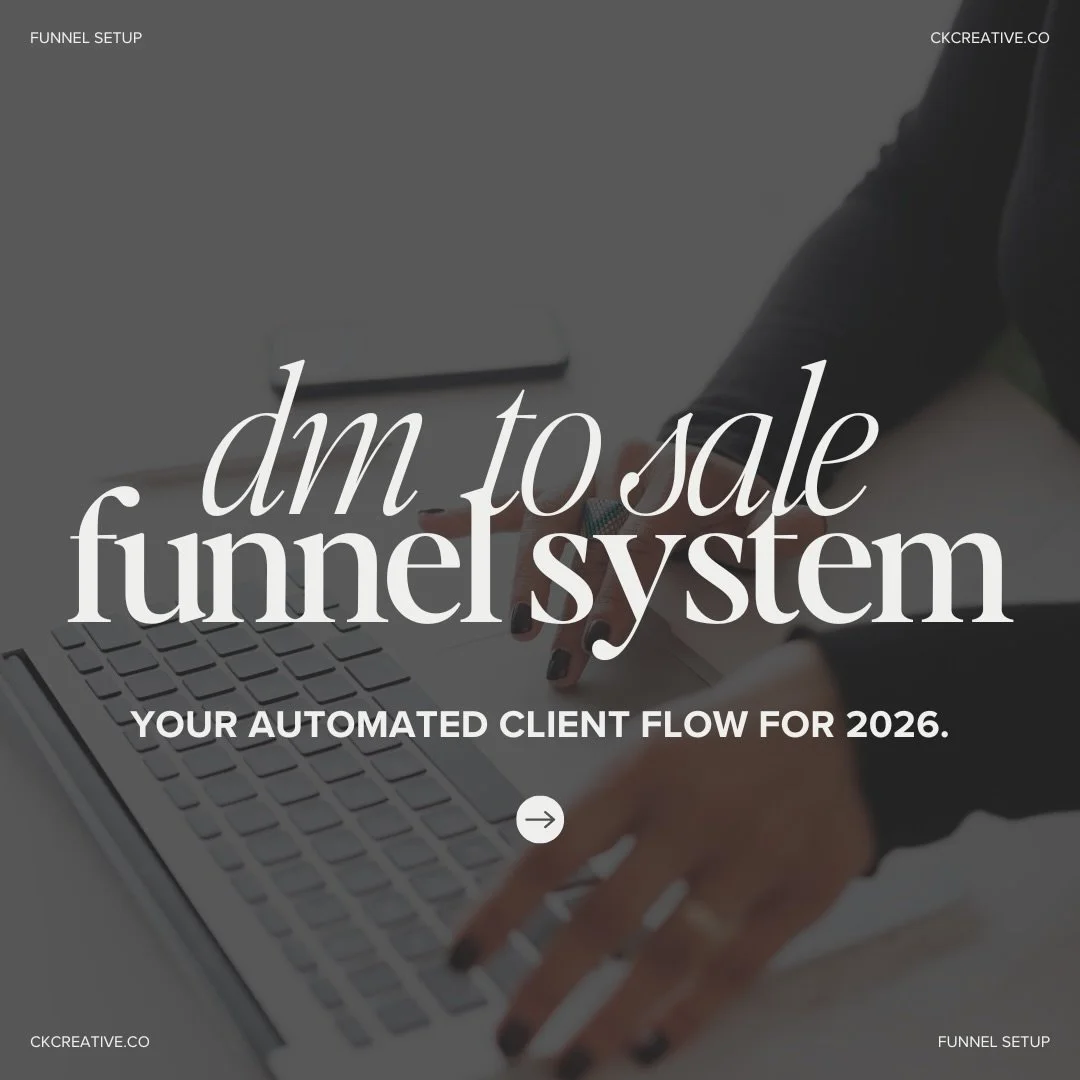 If you&rsquo;re launching anything in the new year (or you&rsquo;re tired of answering the same DMs on repeat), you need a funnel that works while you don&rsquo;t have to.

Introducing the DM to Sale Funnel Setup &mdash; a complete, done-for-you syst