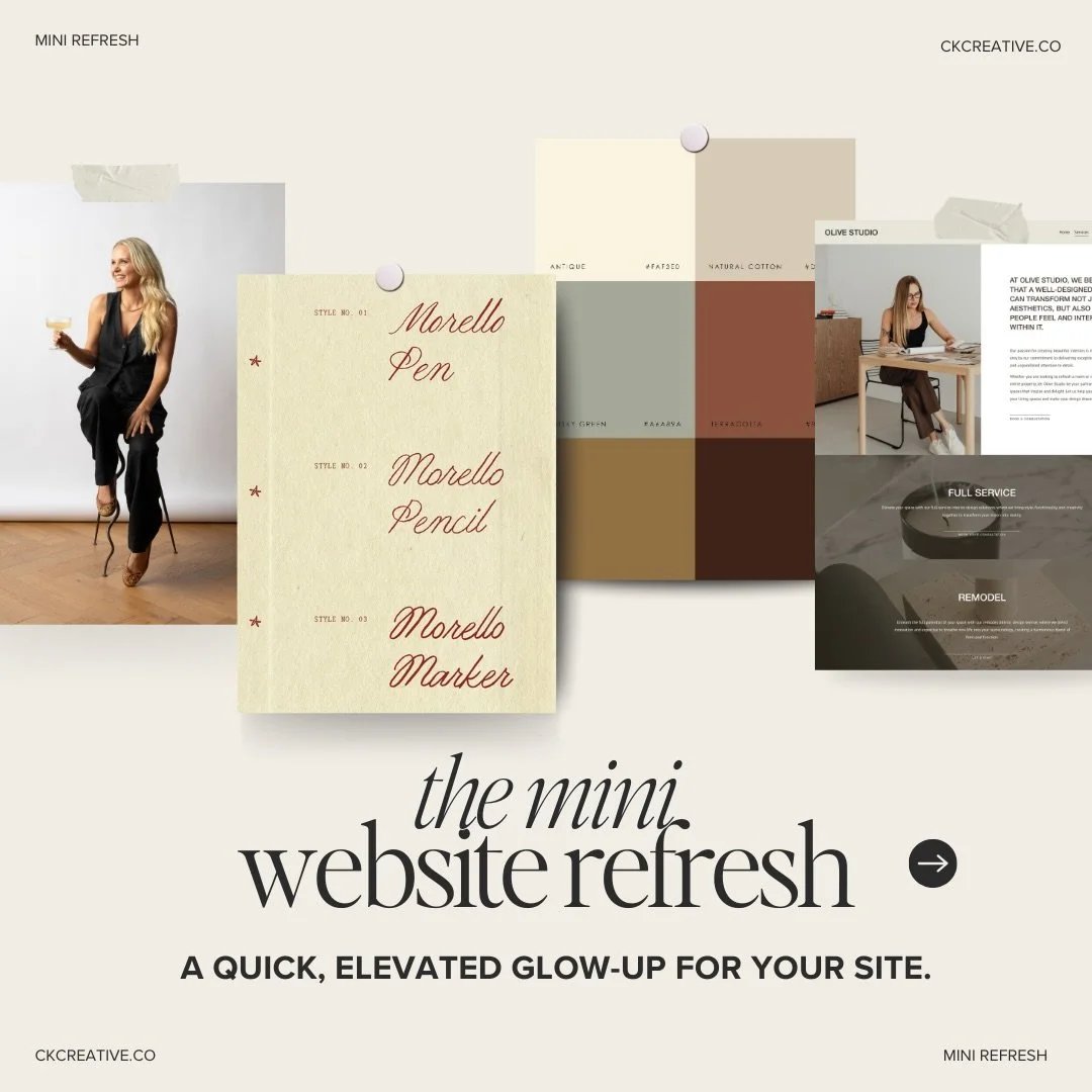 If your website feels a little outdated, messy, or &ldquo;almost there,&rdquo; you probably don&rsquo;t need a full rebuild &mdash; you might just need a refresh.

I opened a few December spots for my Mini Website Refresh: a fast, focused glow-up tha