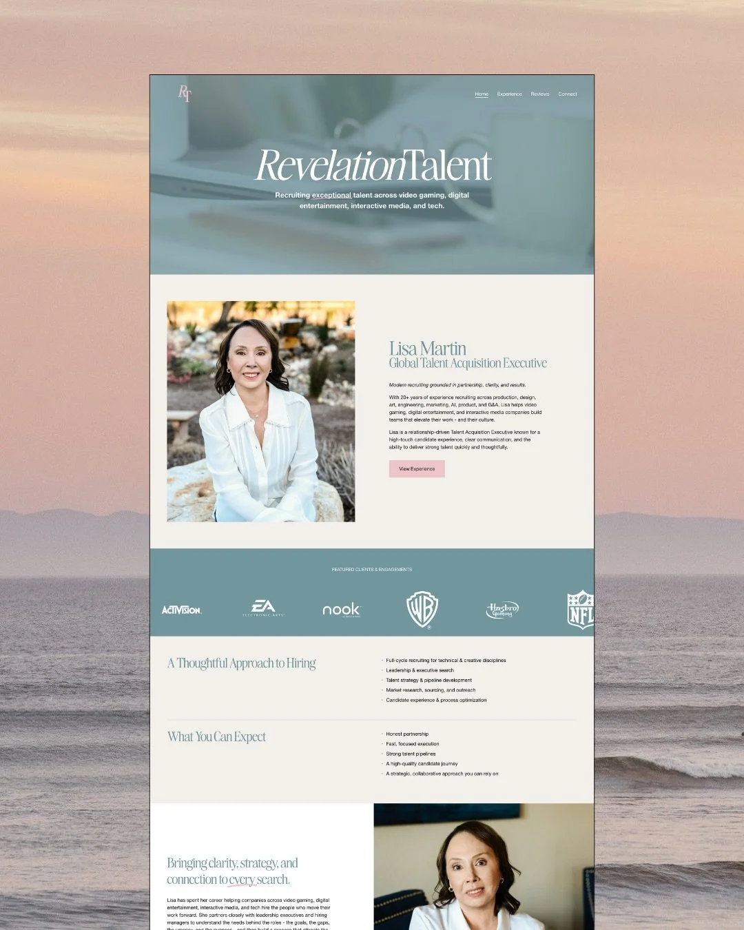New site launch for Revelation Talent✨

A boutique agency, founded by Lisa Martin, connecting brands with top-tier creative and digital talent.

We built a streamlined, strategic site designed to communicate quickly, build trust, and support growth f