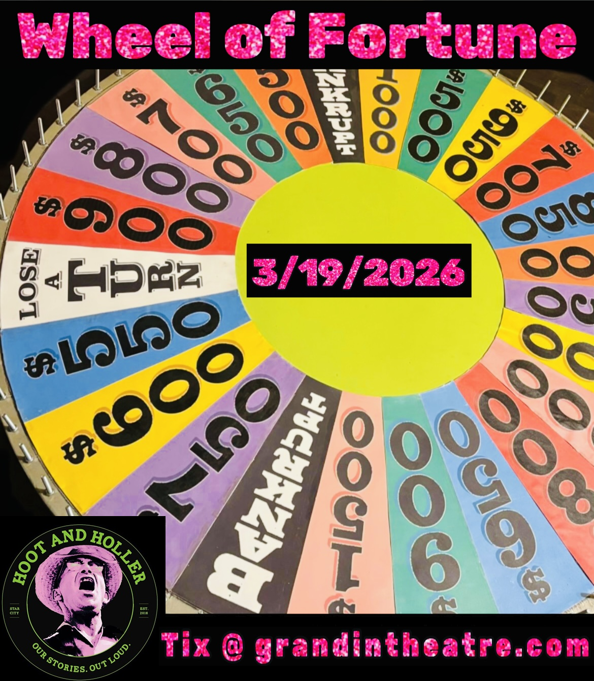HOOT AND HOLLER - WHEEL OF FORTUNE