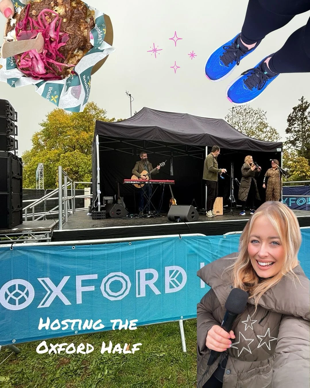 It was soo fun to be a part of the @oxfordhalf today with @weareindelible, out and about chatting to runners, charity partners and sponsors ✨
also fab to chat with @benparkerfitness all about @runna 🏃‍♀️ 
Nothing beats community and celebratin
