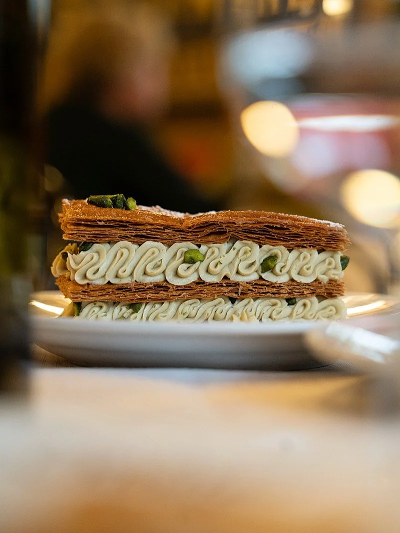 Magnificent layers of flakey pastry &amp; creamy pistachio swirls. ✨ We love Mille-Feuille 🫶🏻

#cassecroute #millefeuille #pastry #dessert