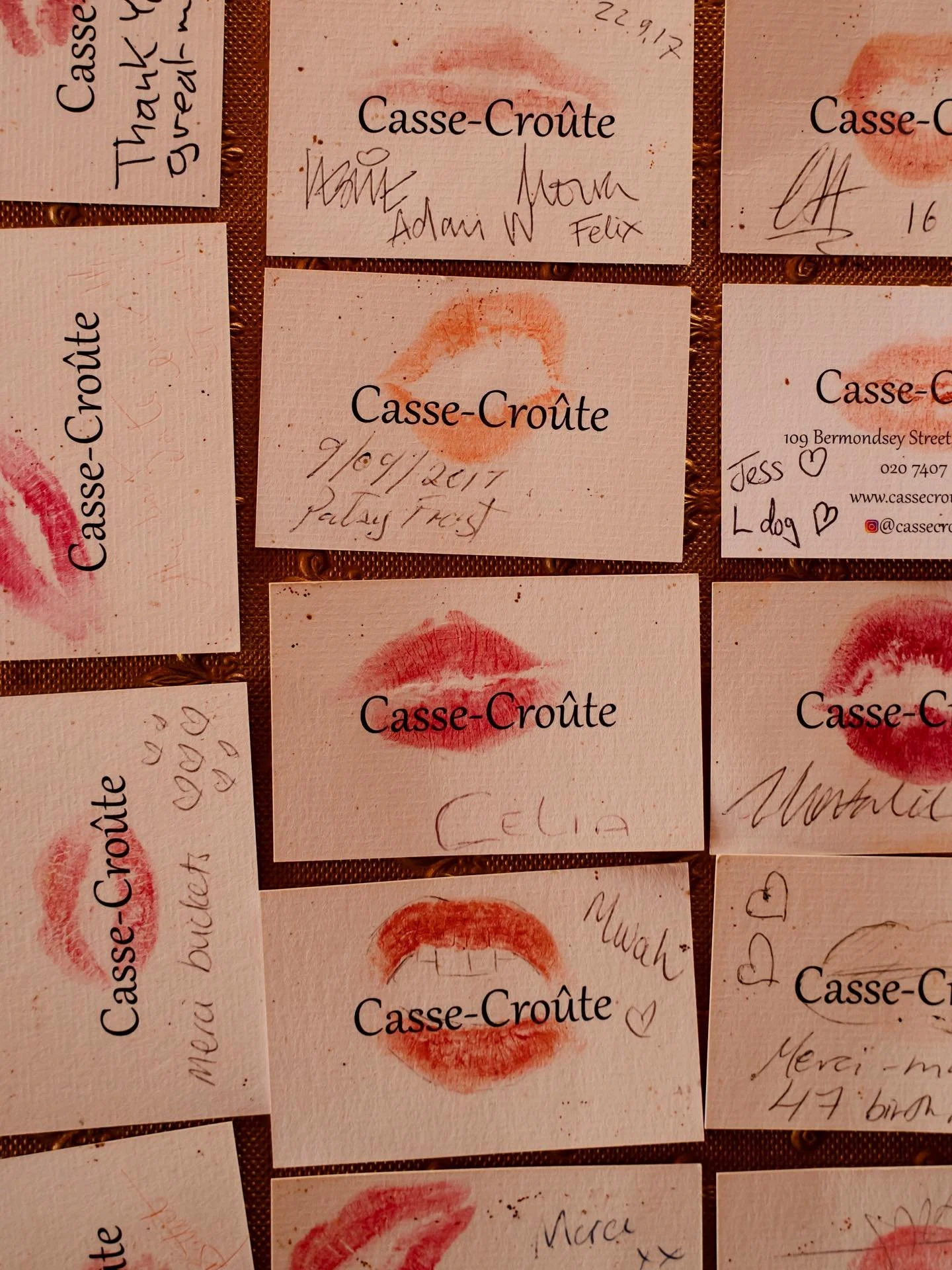 Love from our guests at Casse-Cro&ucirc;te 💋

#cassecroute #guests #frenchrestaurant #frenchfood #fyp