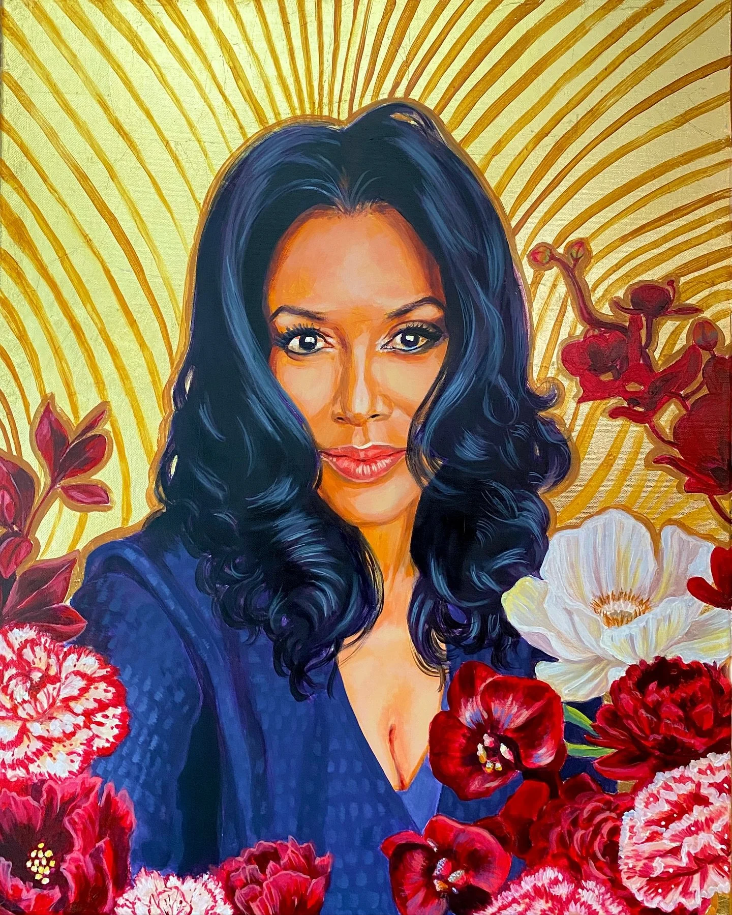 The secrets out!! Here is the official honoree portrait created to honor @toisalter for the 64th @chiurbanleague Golden Fellowship Dinner! I couldn&rsquo;t share the finished portrait originally because Toi was the only honoree being surprised with h