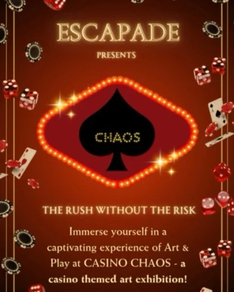 Hey y&rsquo;all! 🎭✨
Quick update:
It&rsquo;s a month away from our exhibition (12/13/25) and tickets are moving quick with limited spots left! 

What we&rsquo;ve got in store:
✨Casino gaming tables (risk free) 🎰
✨Creative culinary bites 🍮
✨Themati