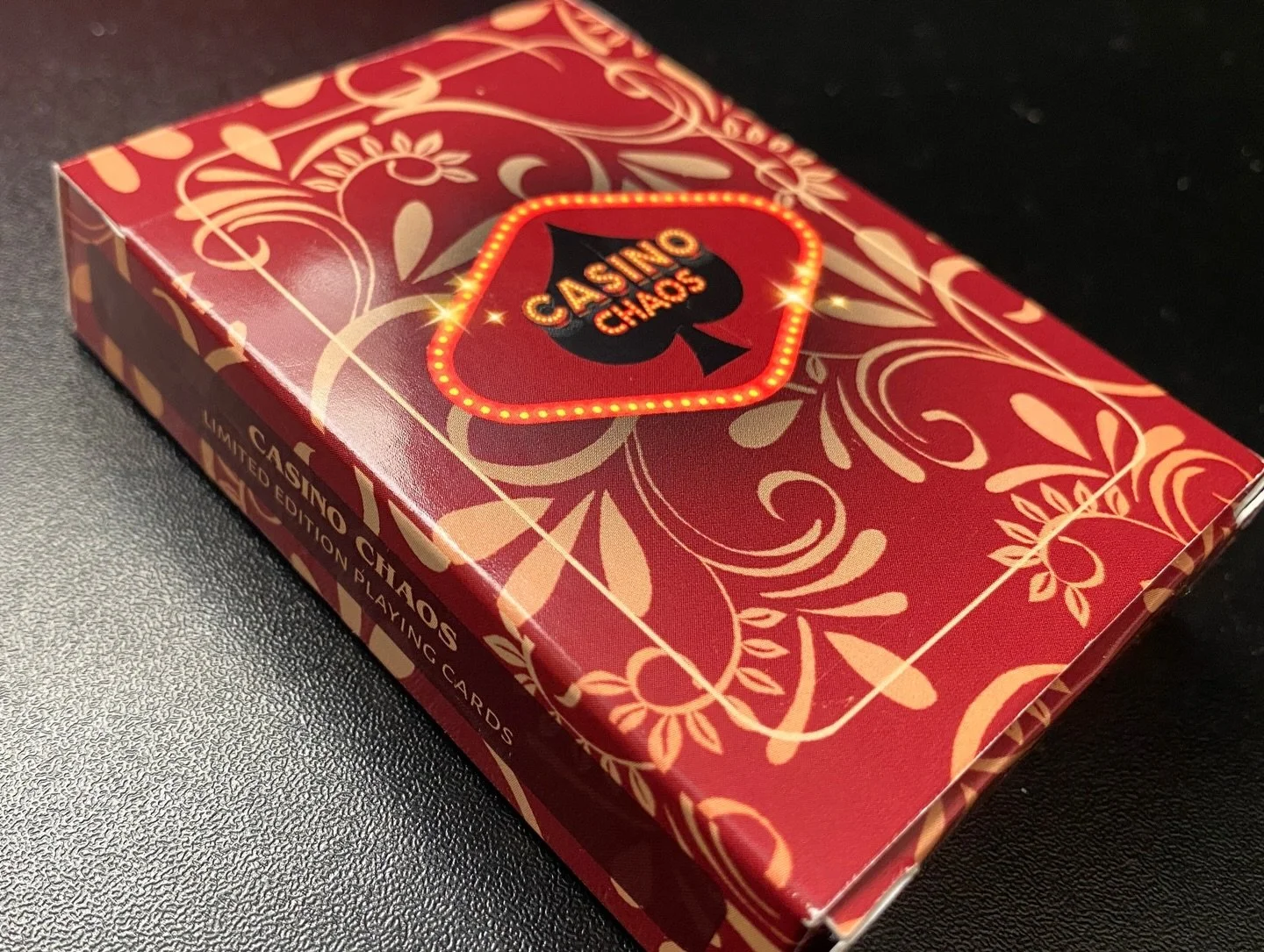 Finally produced my first &lsquo;Casino Chaos&rsquo; limited edition playing card deck! So happy about how they turned out! If anyone is interested in a deck they can order their edition on www.FineArtbyRaven.com!