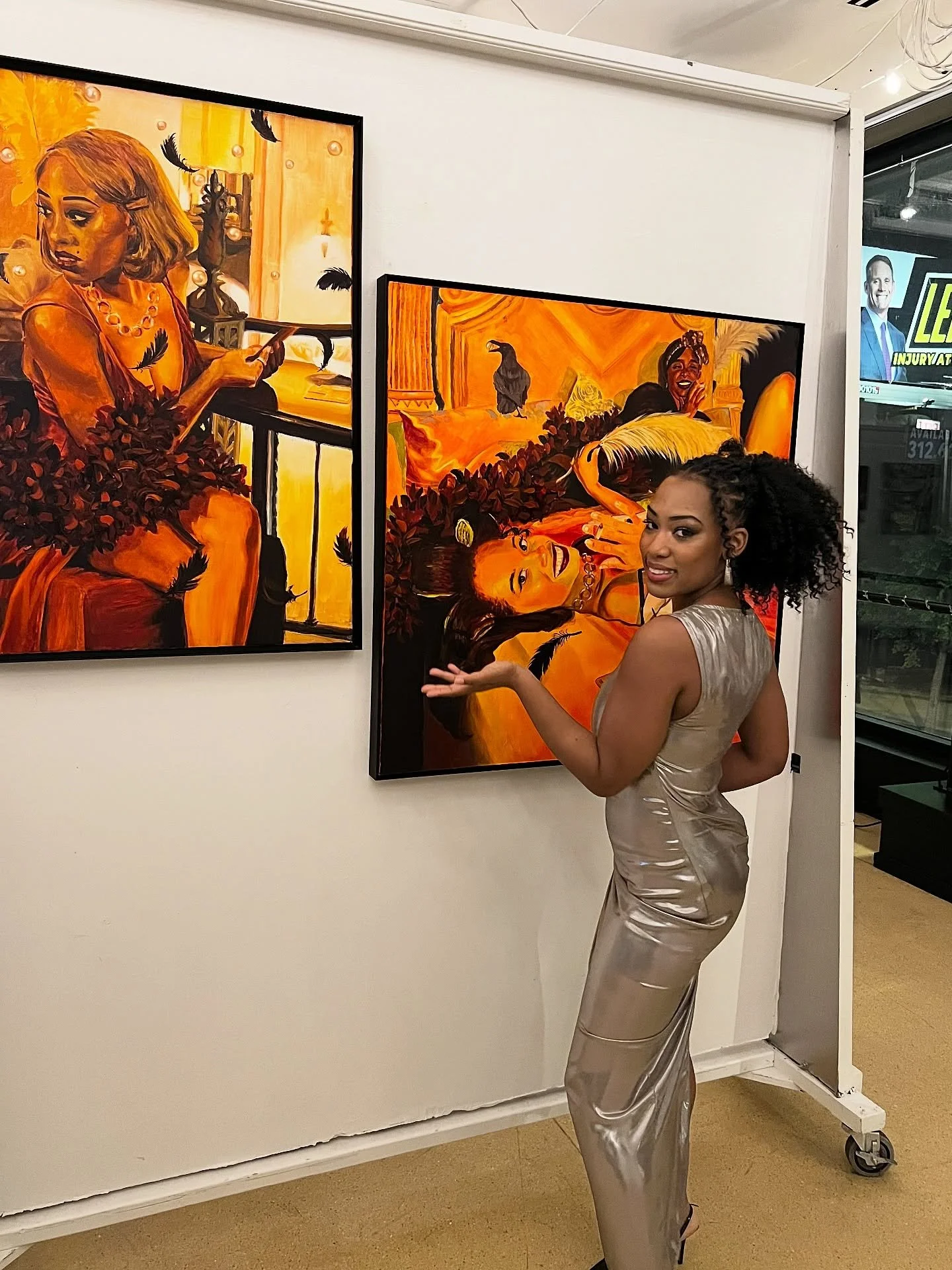 Thank you to everyone who came out to @hairpinartscenter yesterday for the opening of the Common Sense exhibition curated by @holliedavisart and @sammis_paintings 

This is the first exhibition I&rsquo;ve been in of 2026 outside of Casino Chaos. Rece