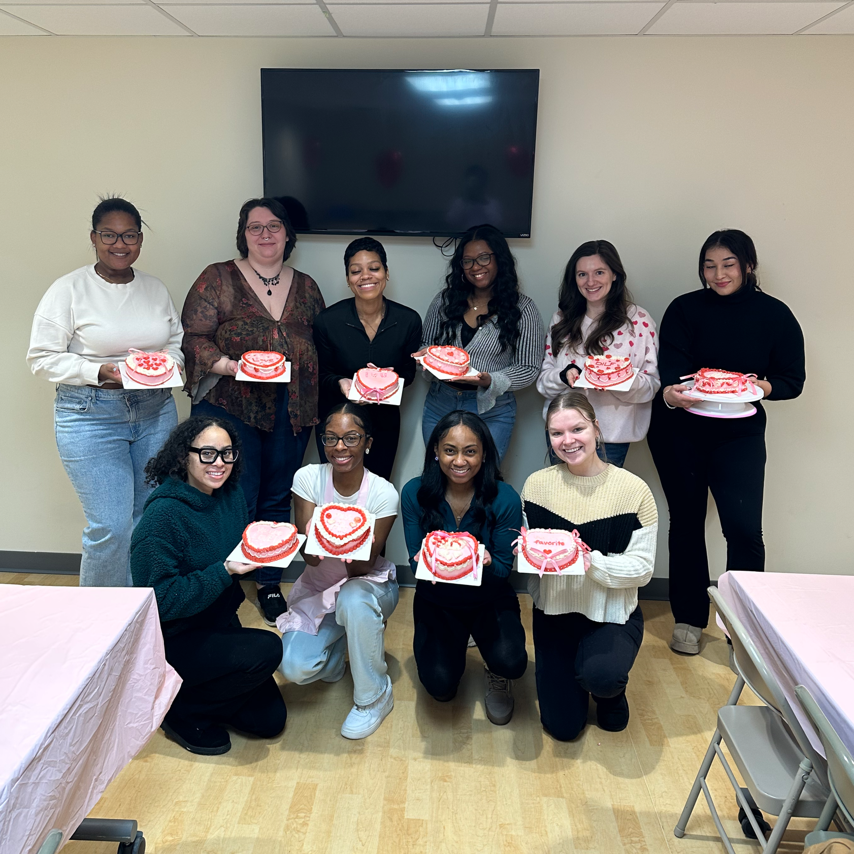 Galentine's Day Heart Cake Class