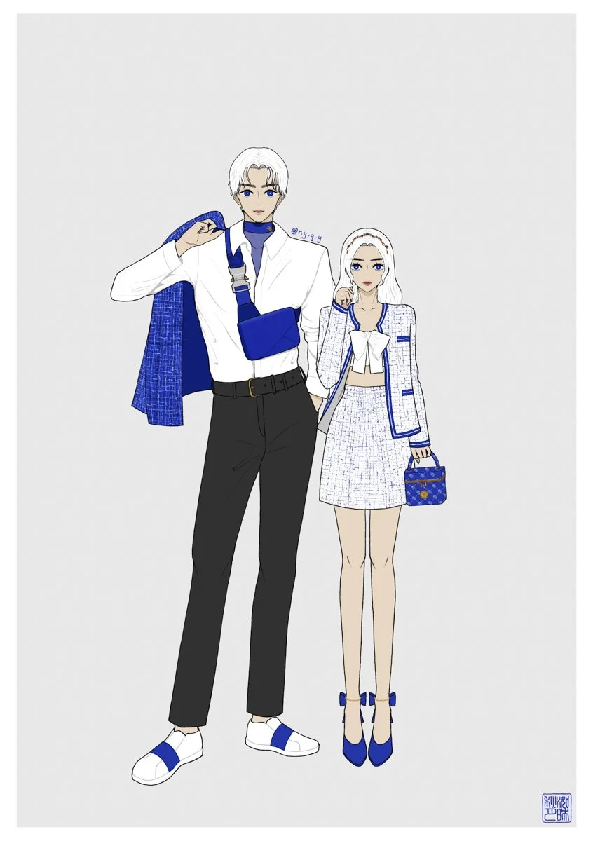 Fancy date, casual luxurious style, tweed jackets