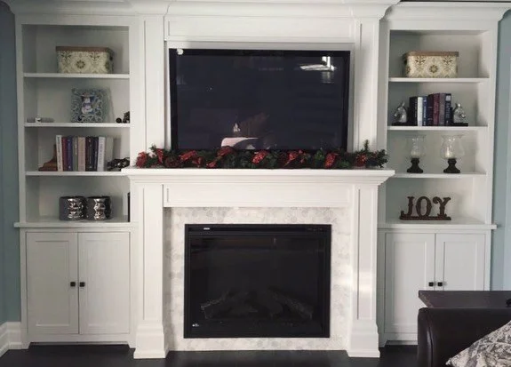 Built-ins are of of my favourite things to do. This one was built completely on site, even the cabinet doors. I would have preferred to build the cabinets and doors in the shop, but at the time it wasn&rsquo;t an option. I&rsquo;m still happy with ho