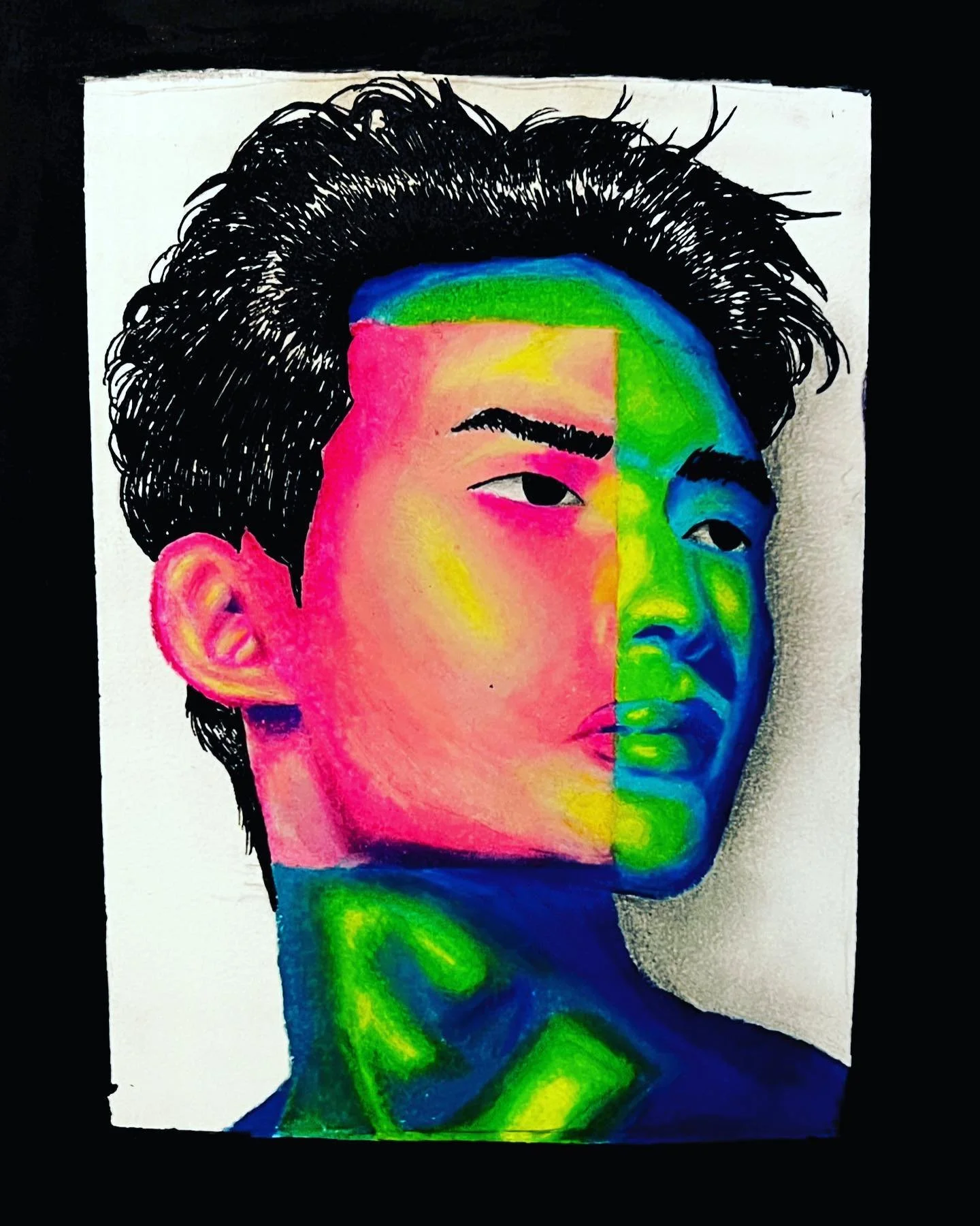 Another old art piece, I might make something similar to this again soon tho bc it was fun 

#art #artwork #artworks #sketch #coloredpencil #prisma #prismacolor