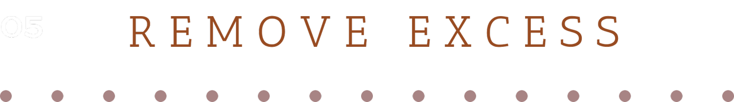 Step 05 - Brush off Goldleaf