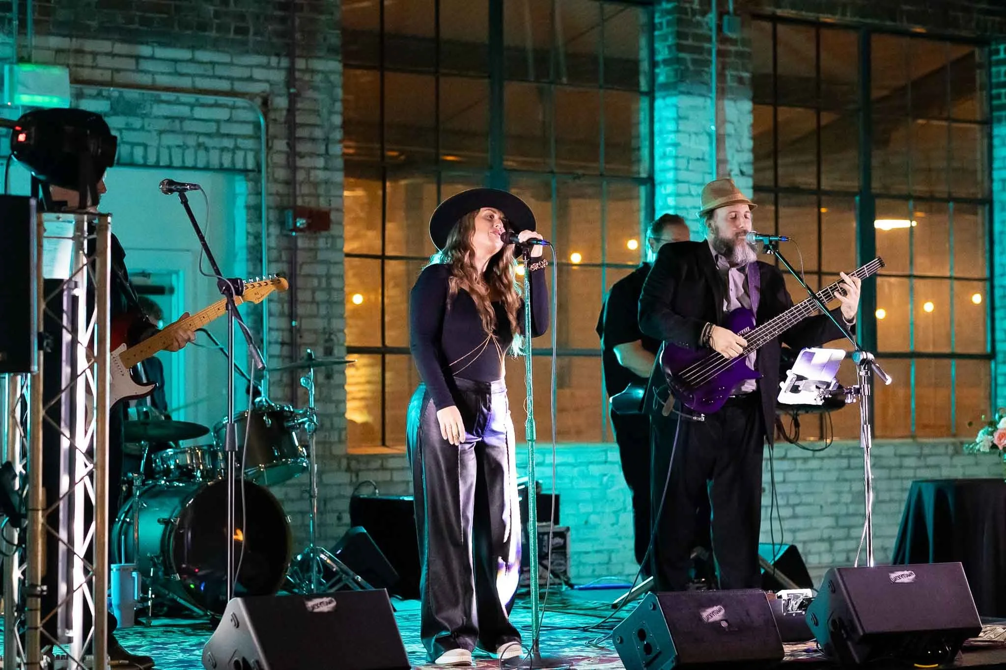 Live band performing at a glamorous Birmingham gala, captured by a professional event photographer.