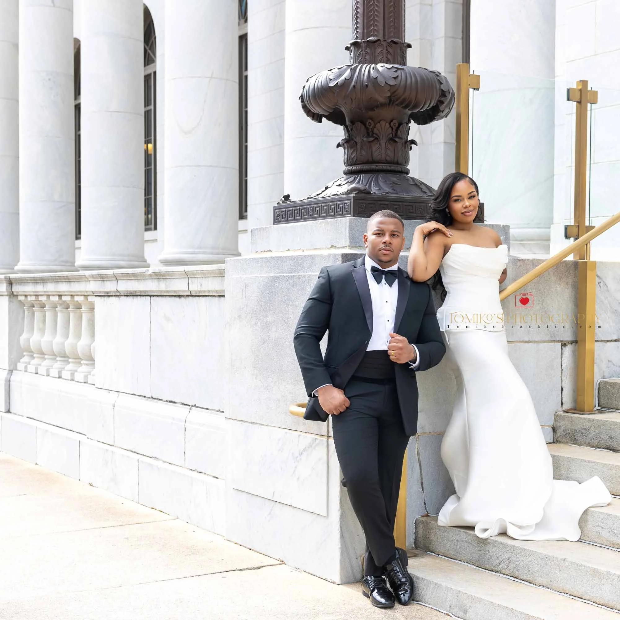 Couple laughing together during their small elopement session in Birmingham AL.