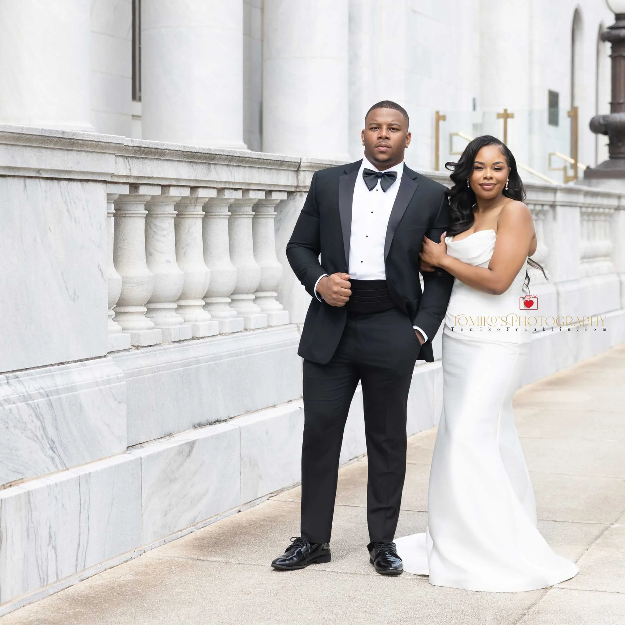 Micro wedding couple smiling during their Birmingham elopement photography session.