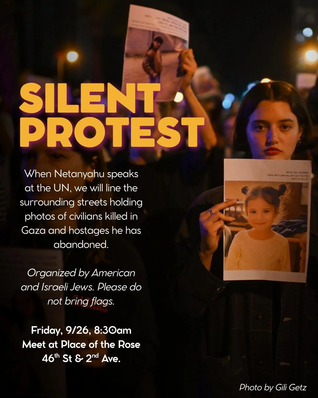 Silent Protest Outside the UN