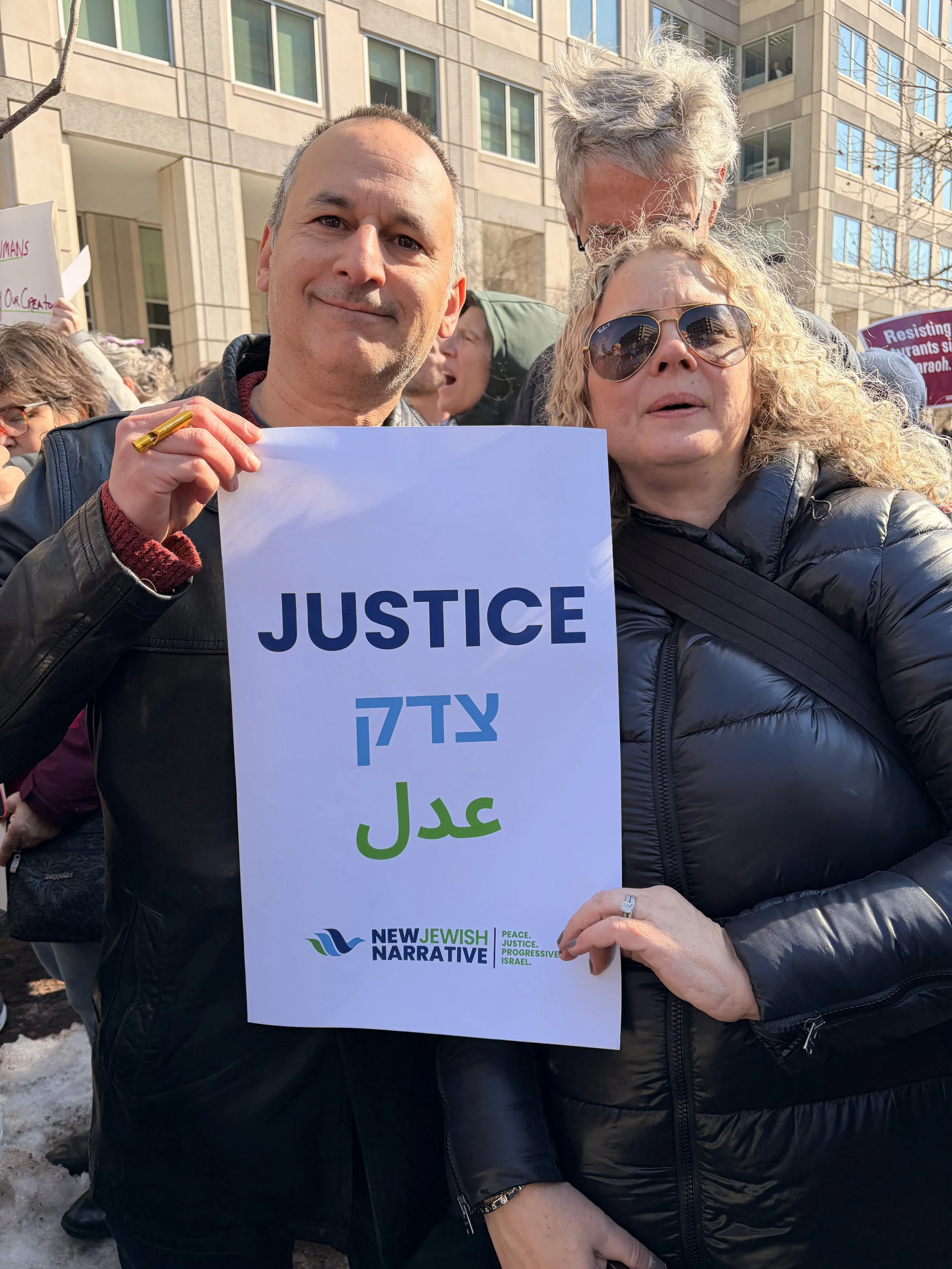   Hadar Susskind with NJN board member Rabbi Esther Lederman.  