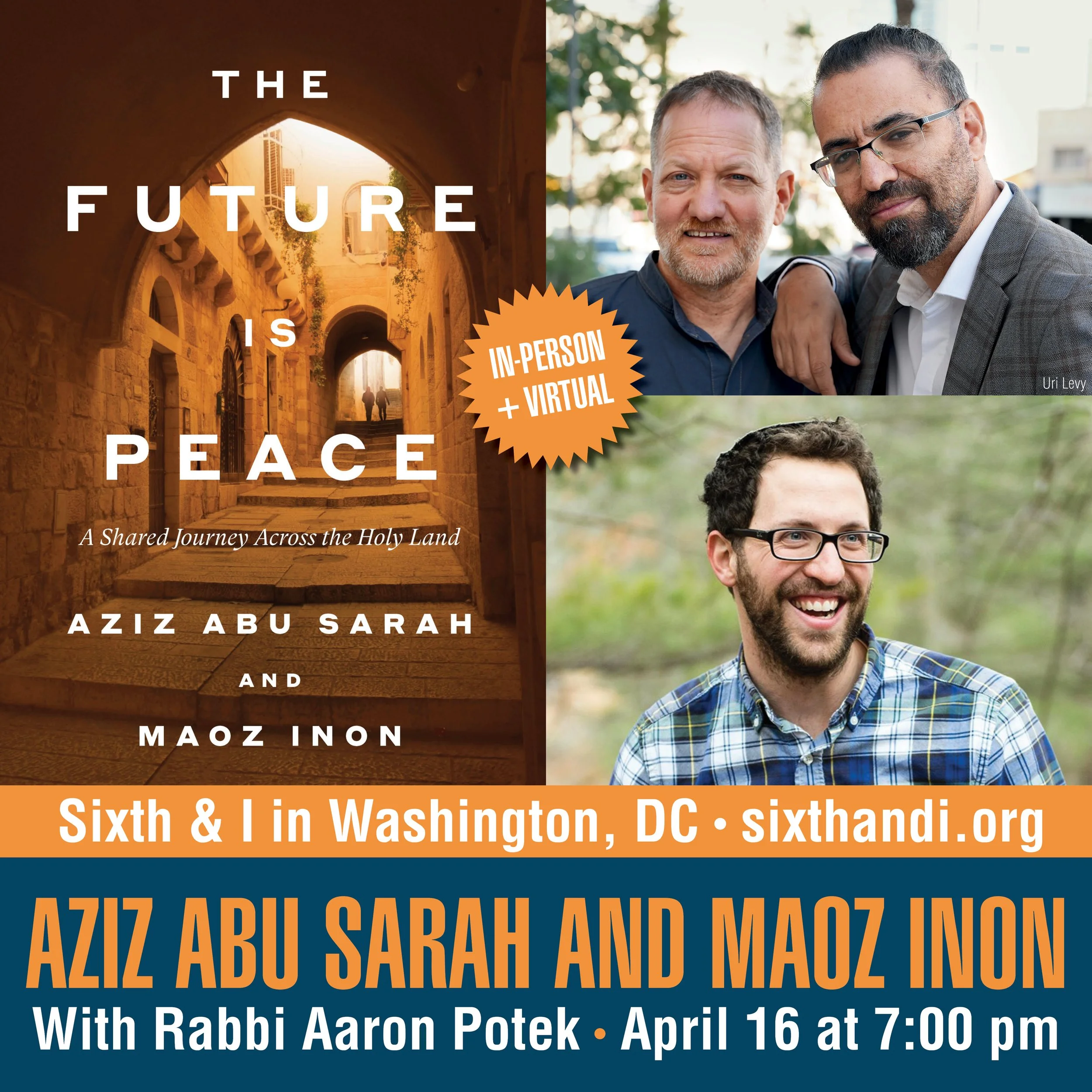 Aziz Abu Sarah and Maoz Inon in Conversation with Rabbi Aaron Potek