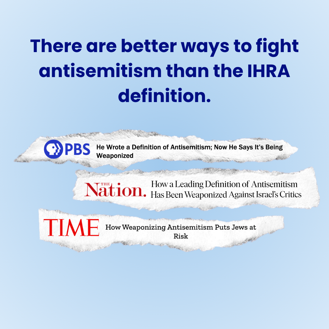 NJN Brief: IHRA Definition of Antisemitism – What It Means, And Why It’s a Problem