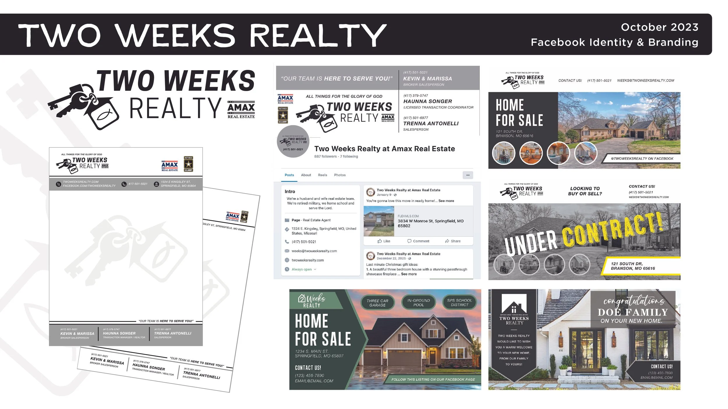 Two Weeks Realty - Facebook Brand Identity & Posts