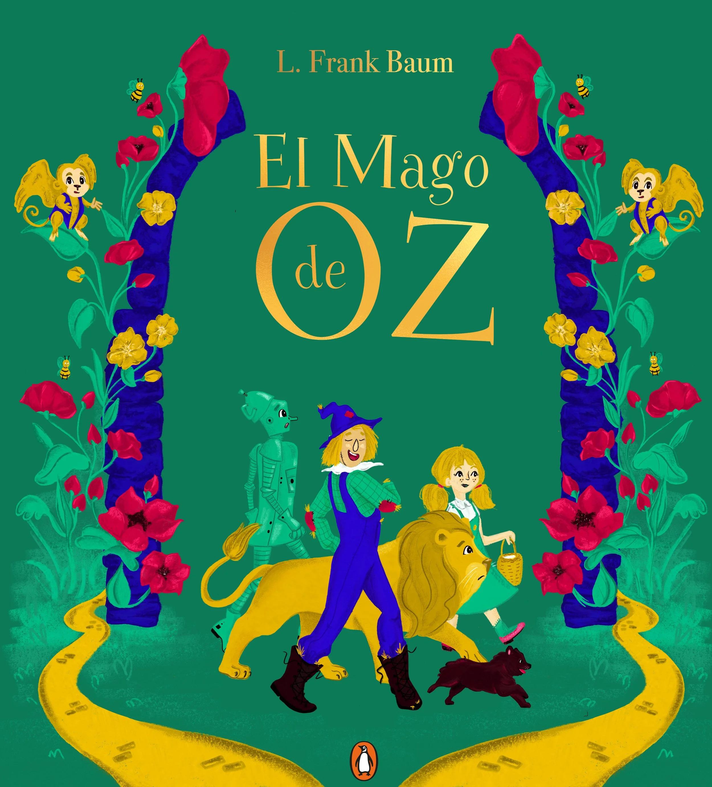 Ilustración para libro El mago de Oz