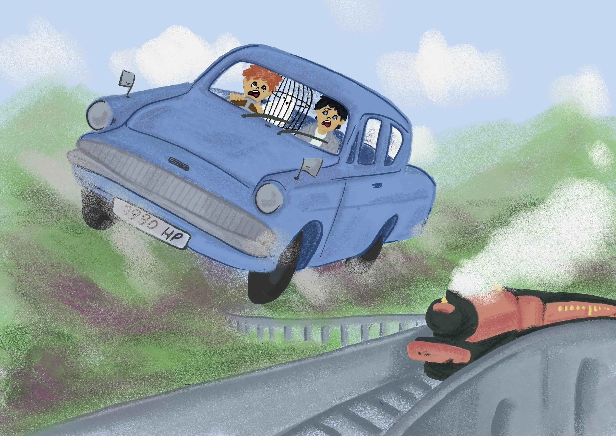 Harry Potter. Escena ilustrada