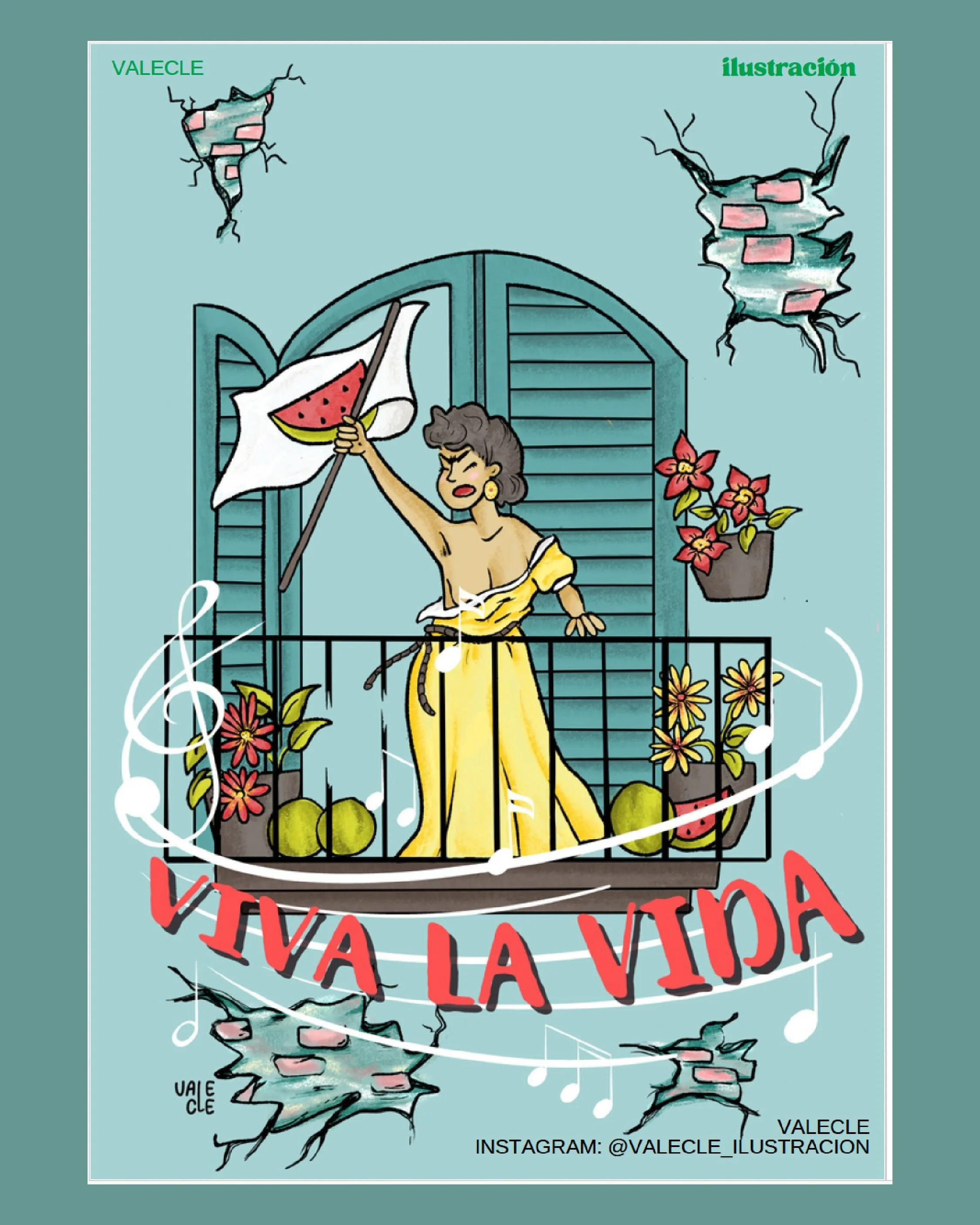 ilustración para revista, Viva la vida
