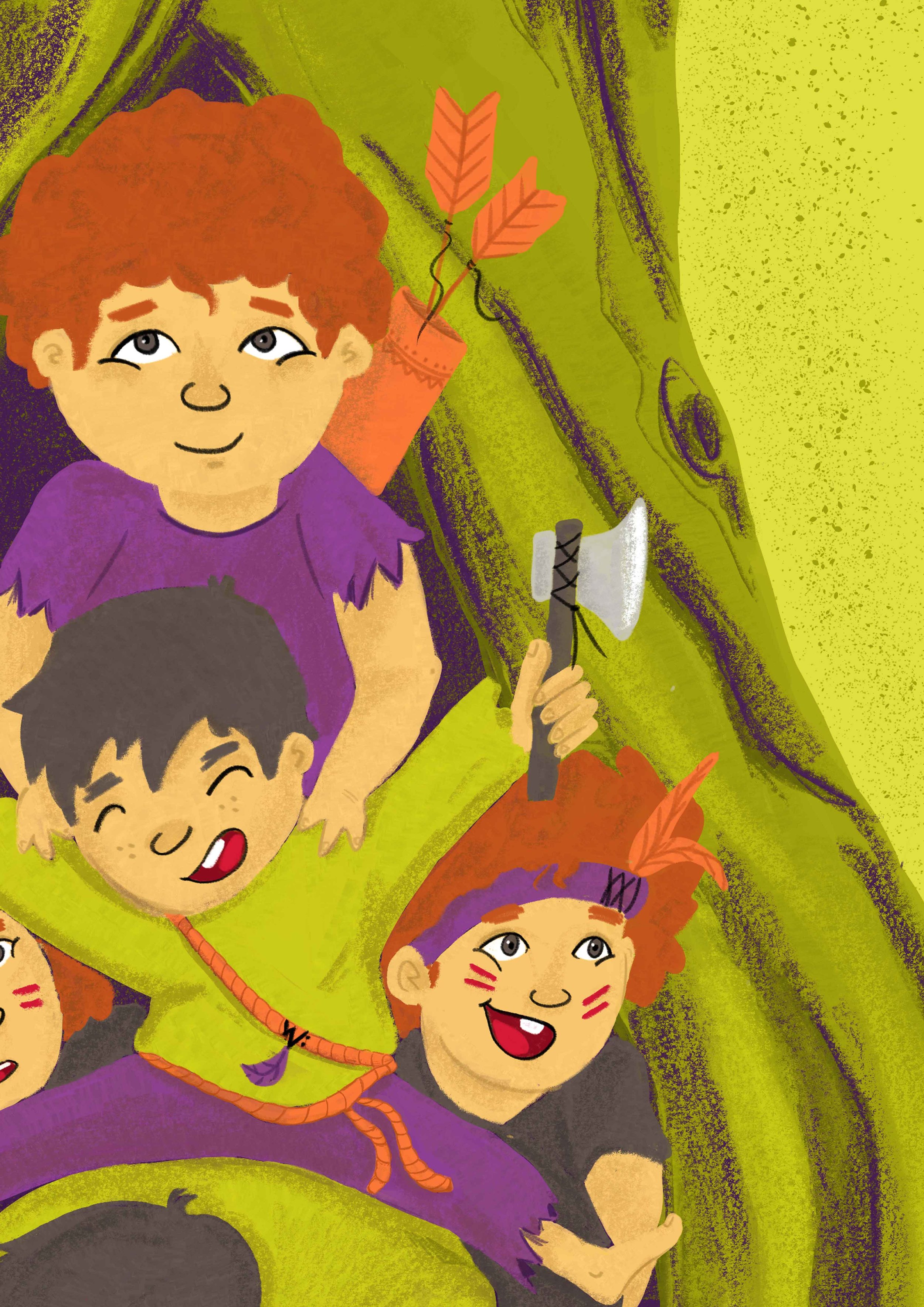 Zoom ilustración niños