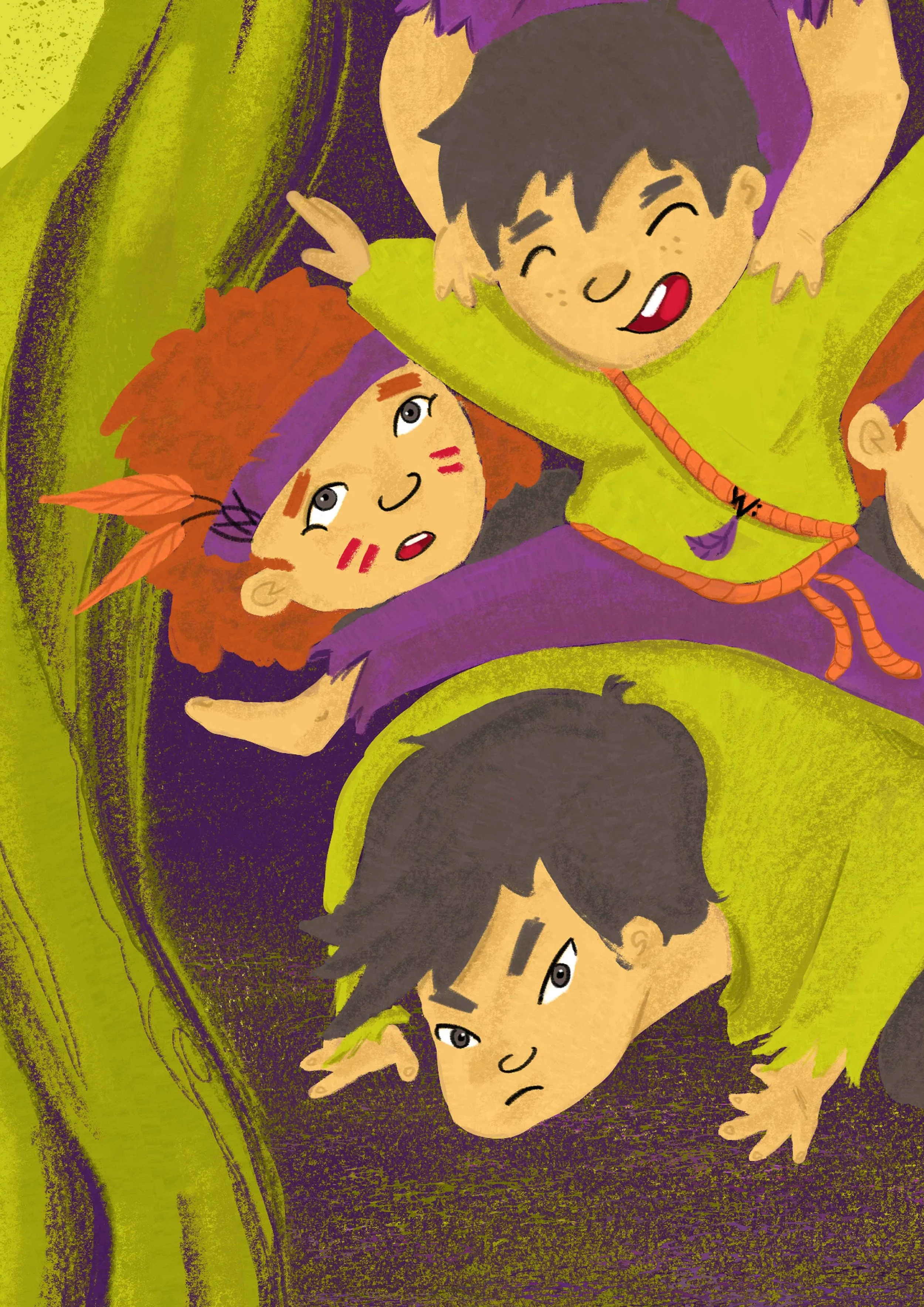 Zoom ilustración niños