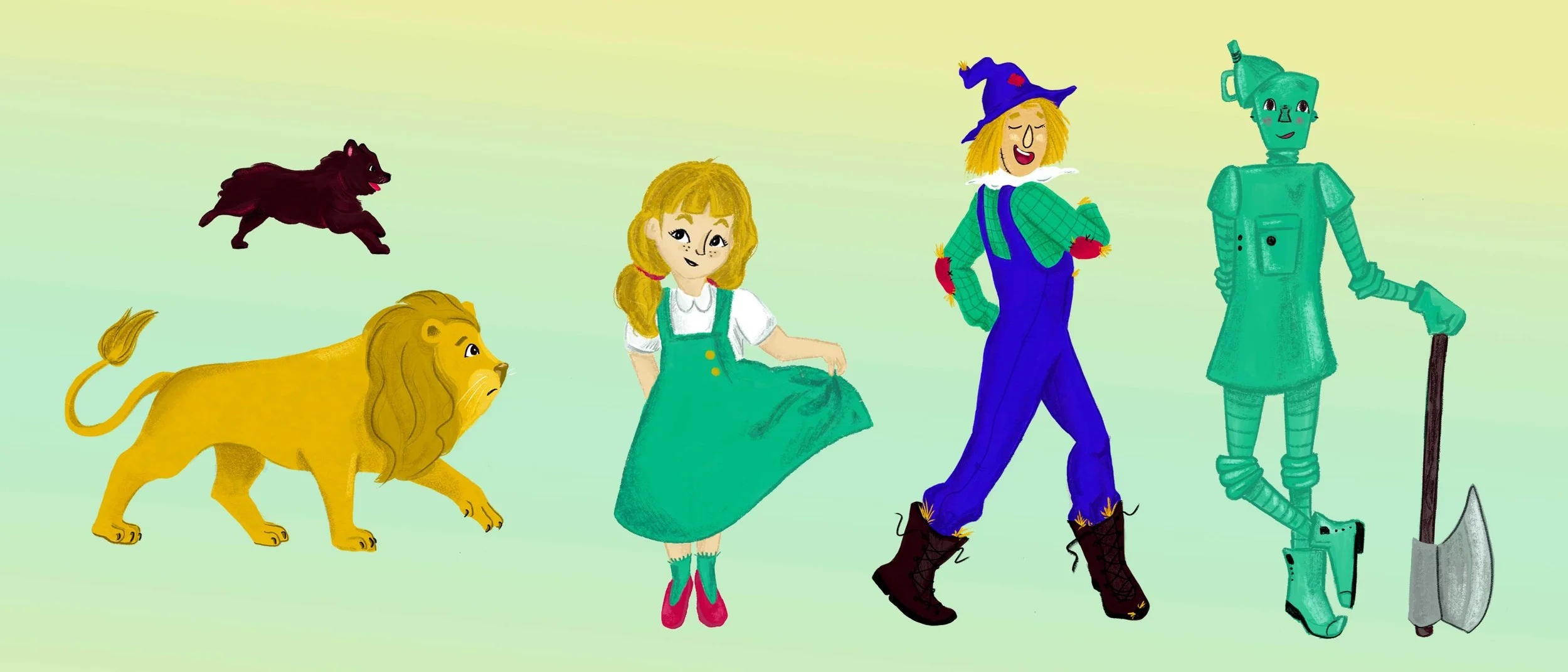 Diseño de personajes El Mago de Oz