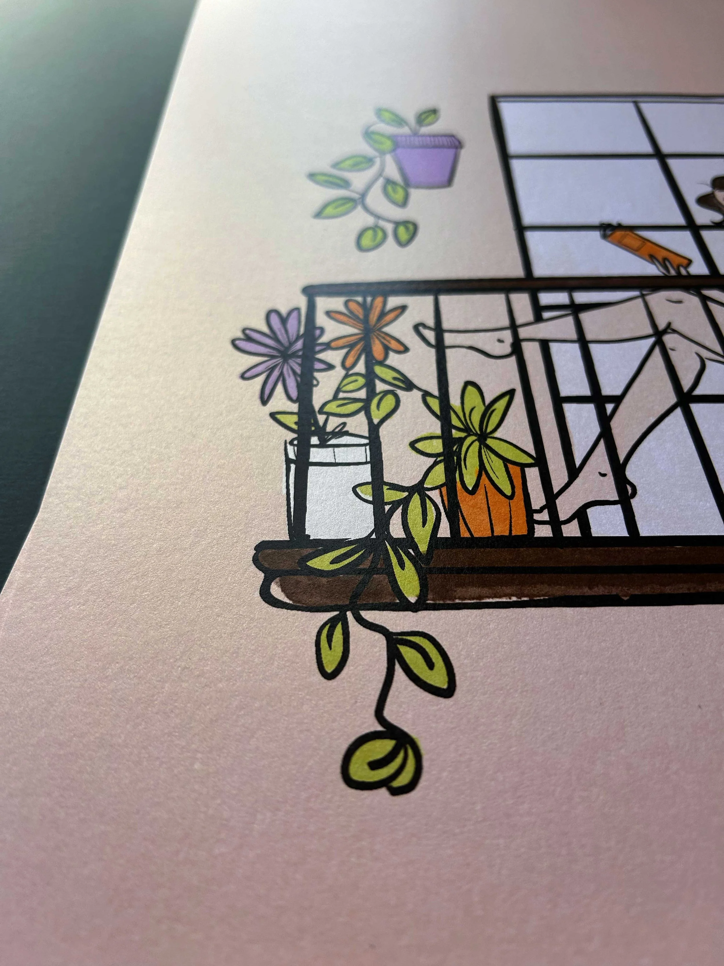 Lámina impresa con efecto brillo