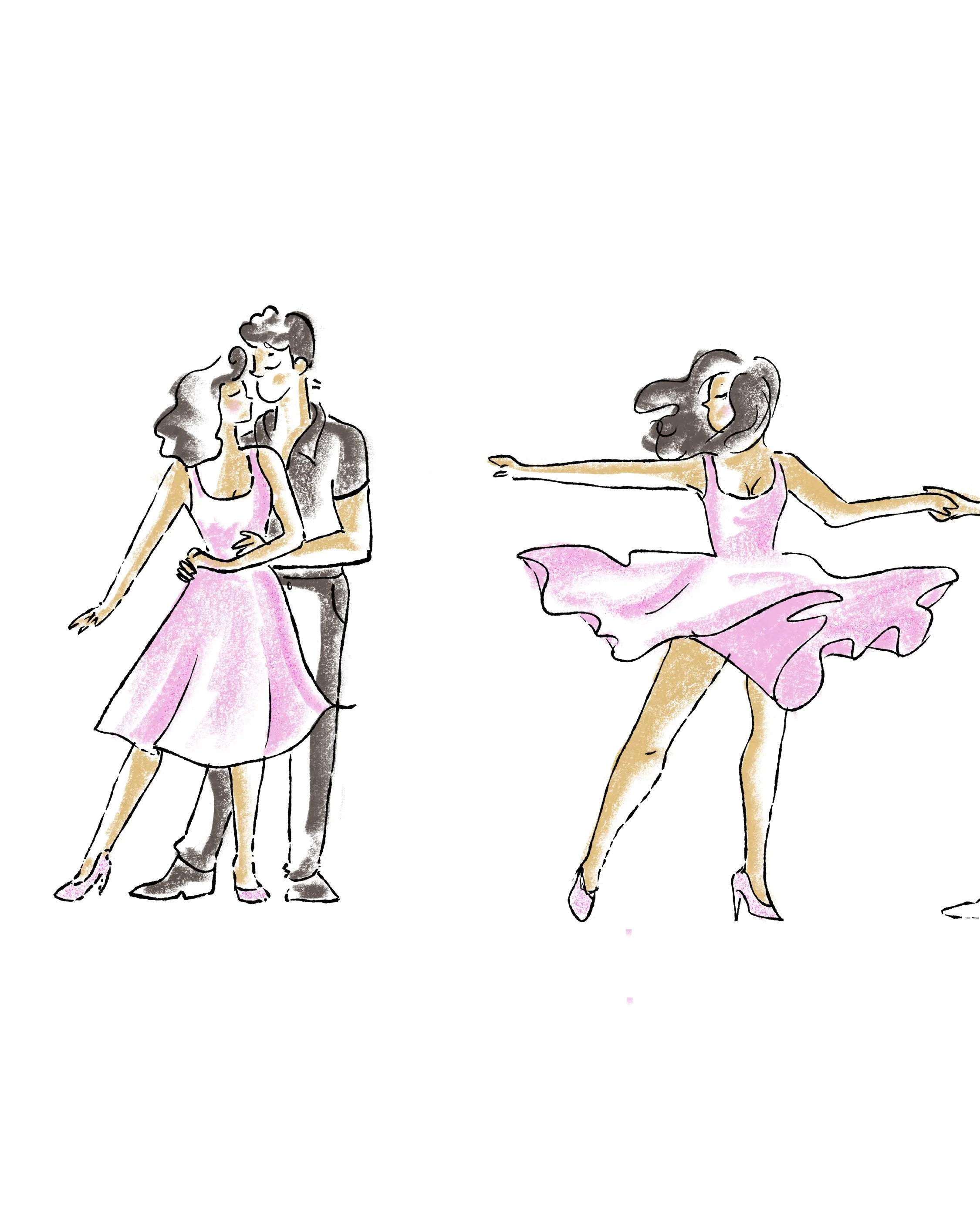 secuencia animación · pareja bailando