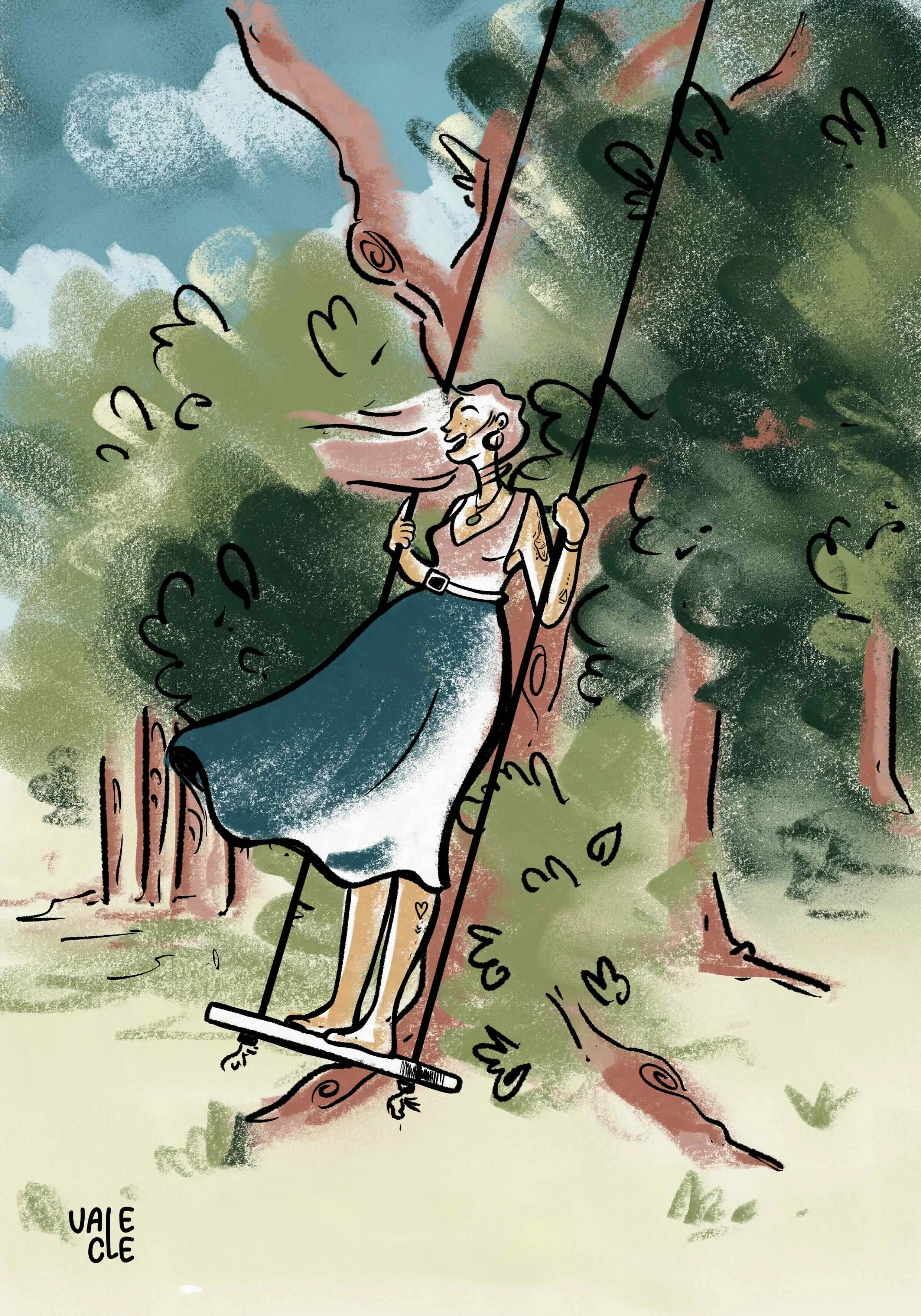 La chica del columpio