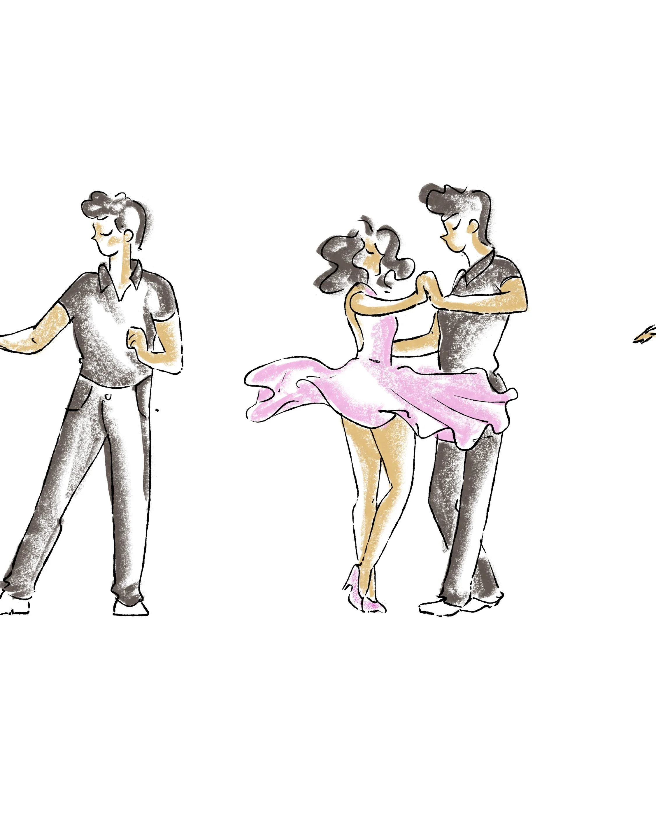 secuencia animación · pareja bailando