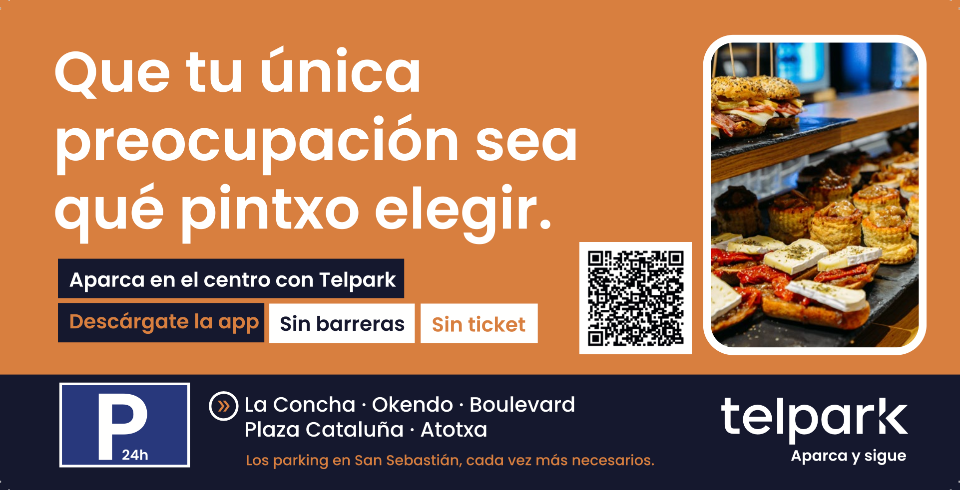 Faldón para periódico impreso: El diario vasco de la aplicación telpark