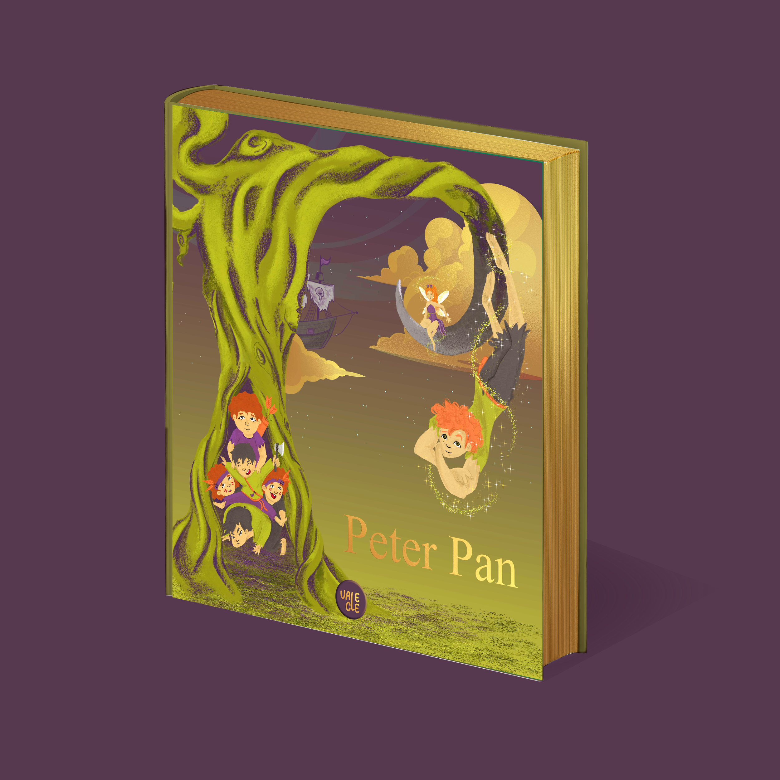 Cubierta ilustrada Peter Pan