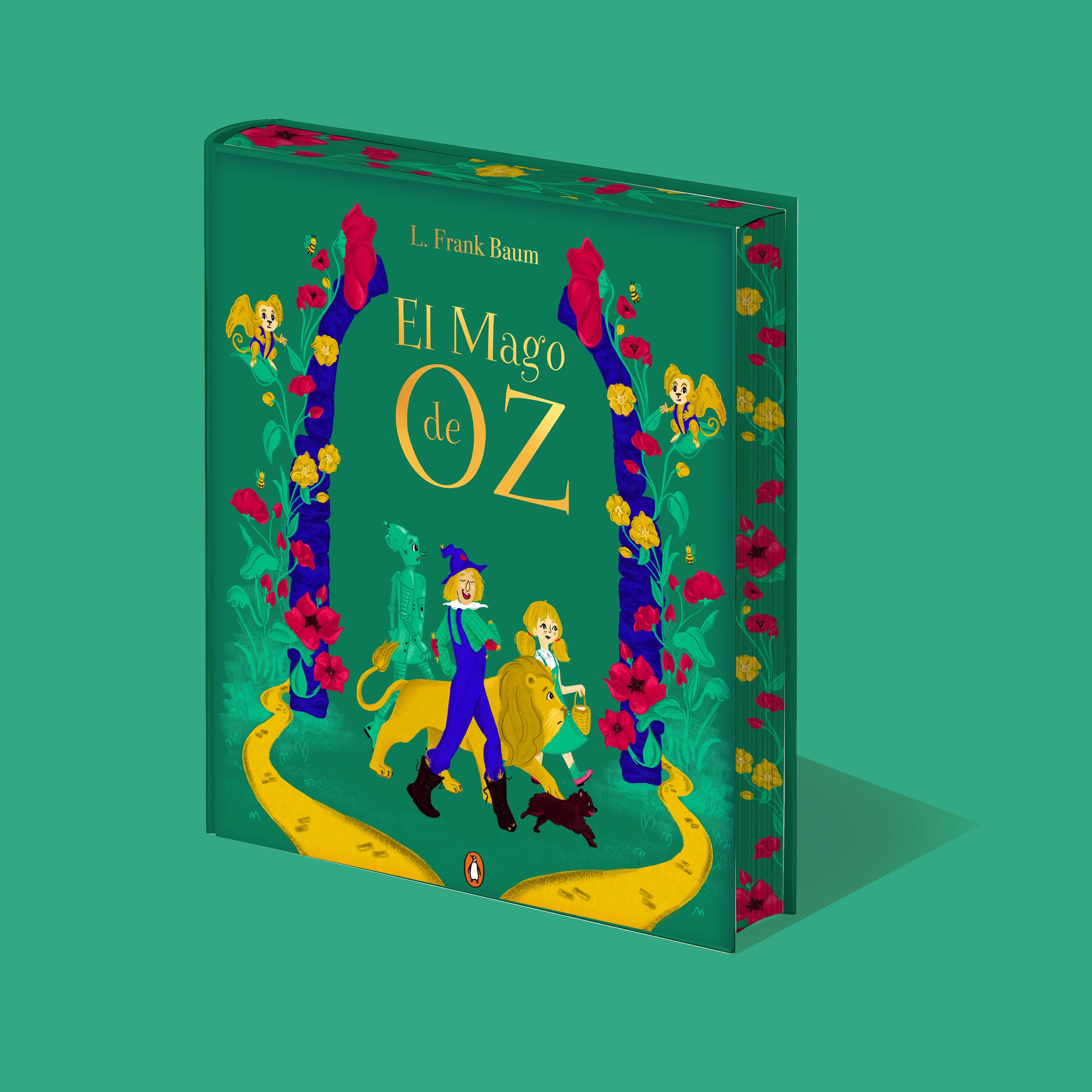 Cubierta ilustrada del libro El Mago de Oz
