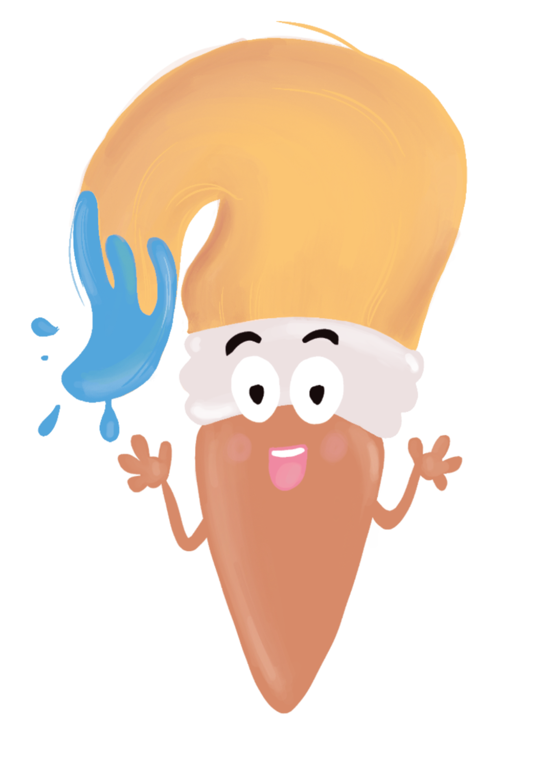 ilustración de Pincelin, el protagonista de la aventura.