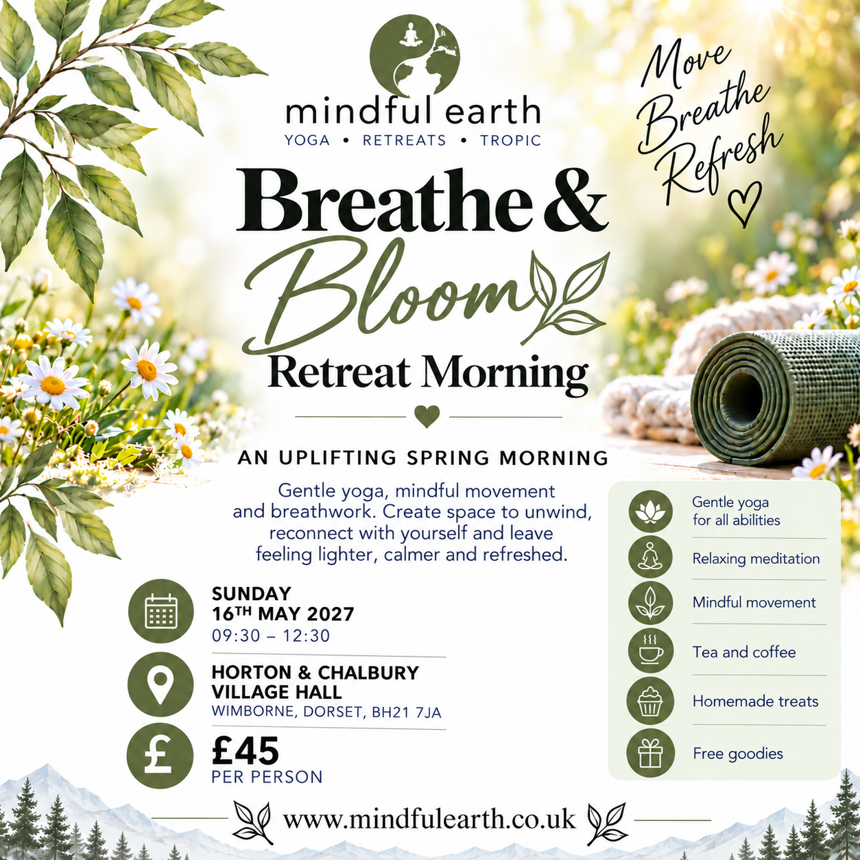 Breathe & Bloom | Retreat Morning - 16th May 2027