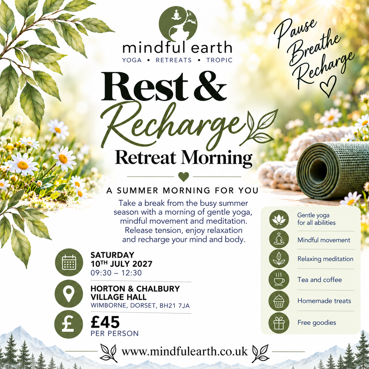 Rest & Recharge | Retreat Morning - 10th July 2027