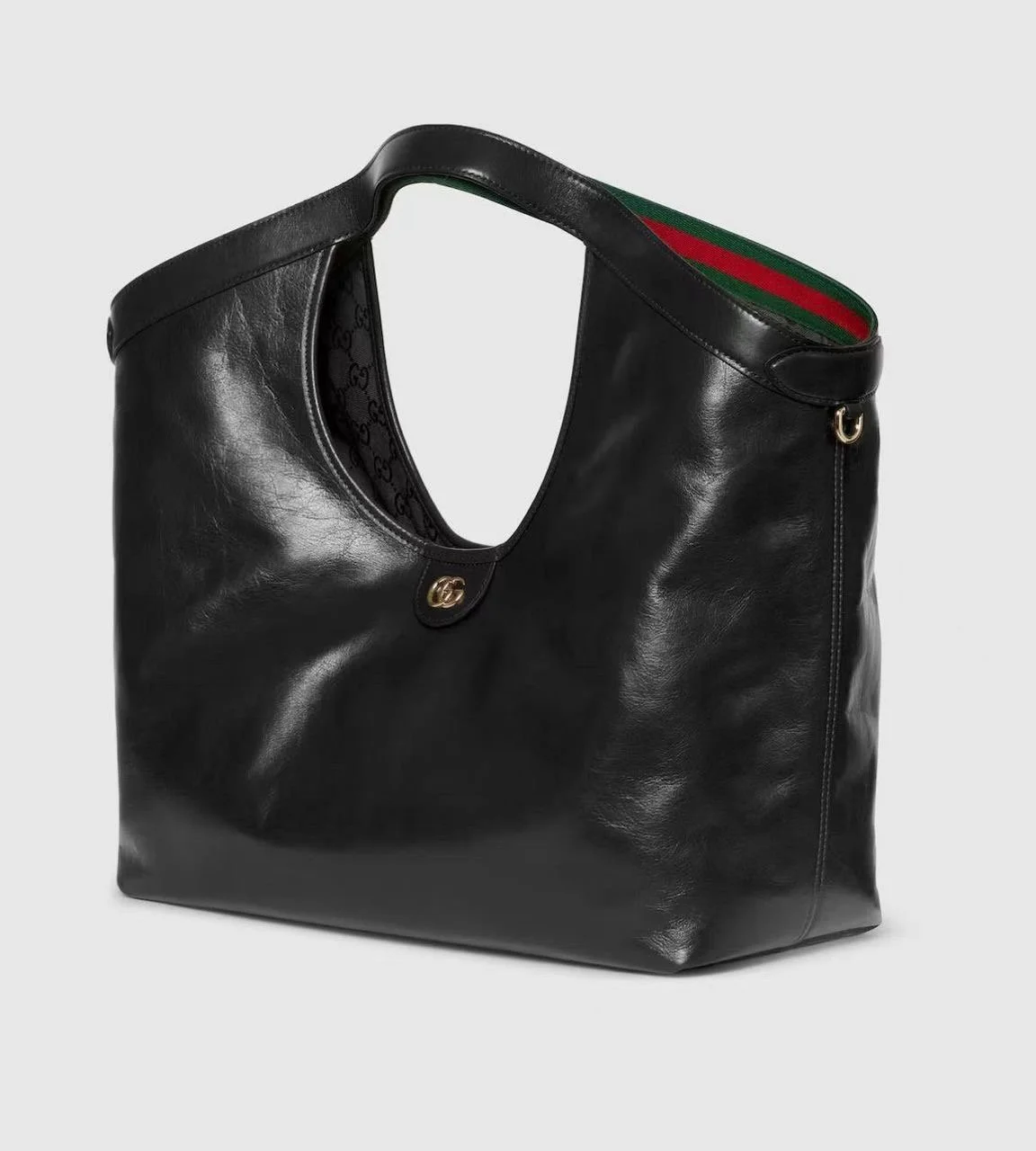 HEI GG ALL BLACK HANDBAG