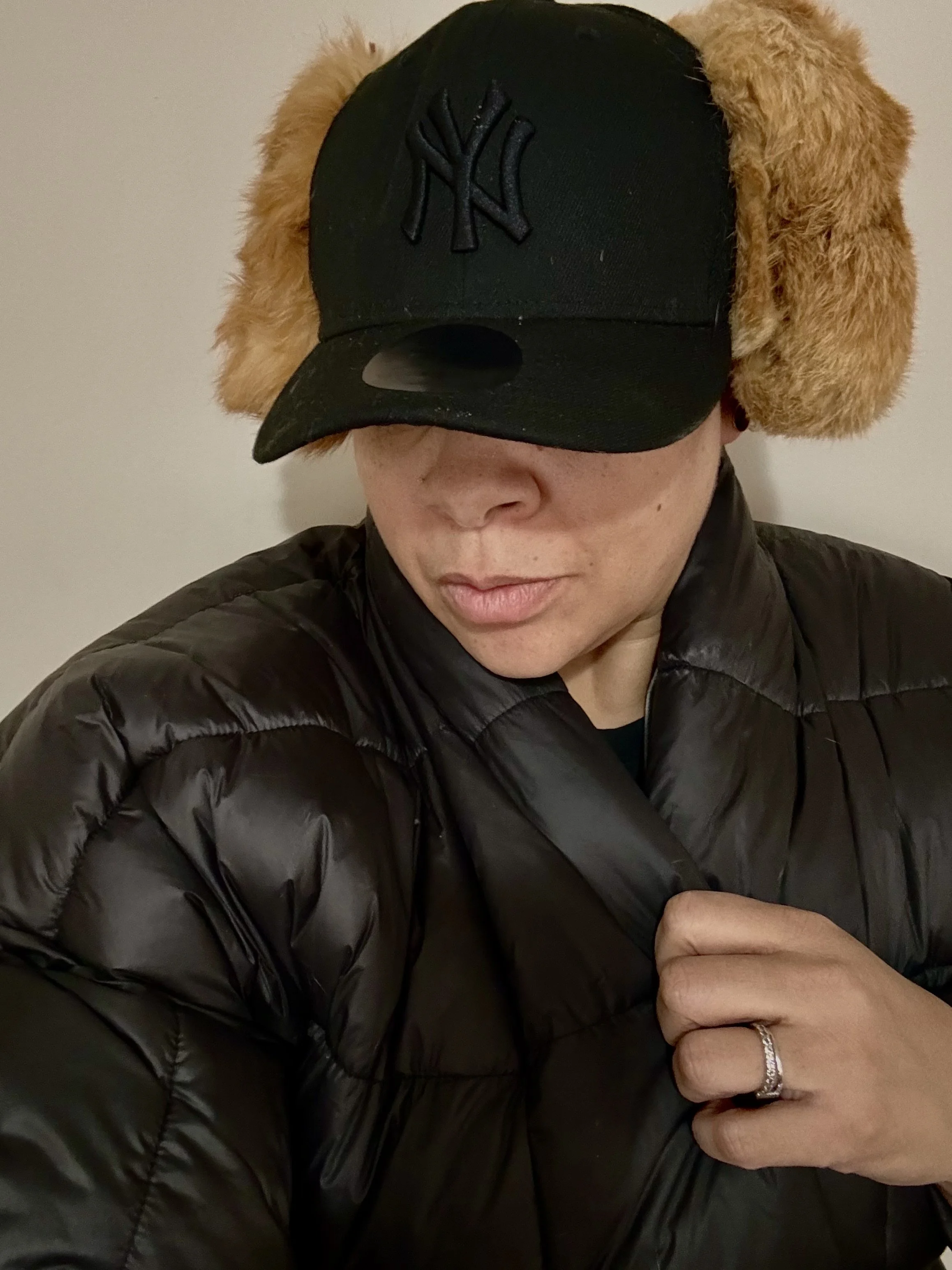 CUSTOM GENUINE FUR MUFFLER CAP