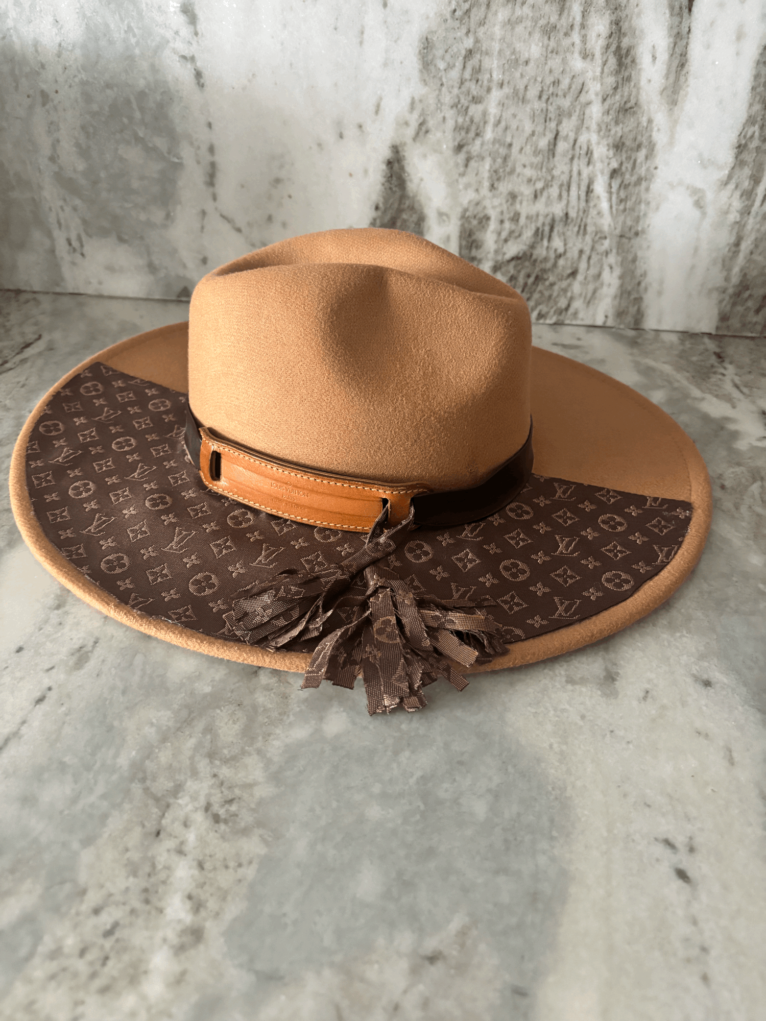 CUSTOM FADORA LV HAT — K. Nicole Collections