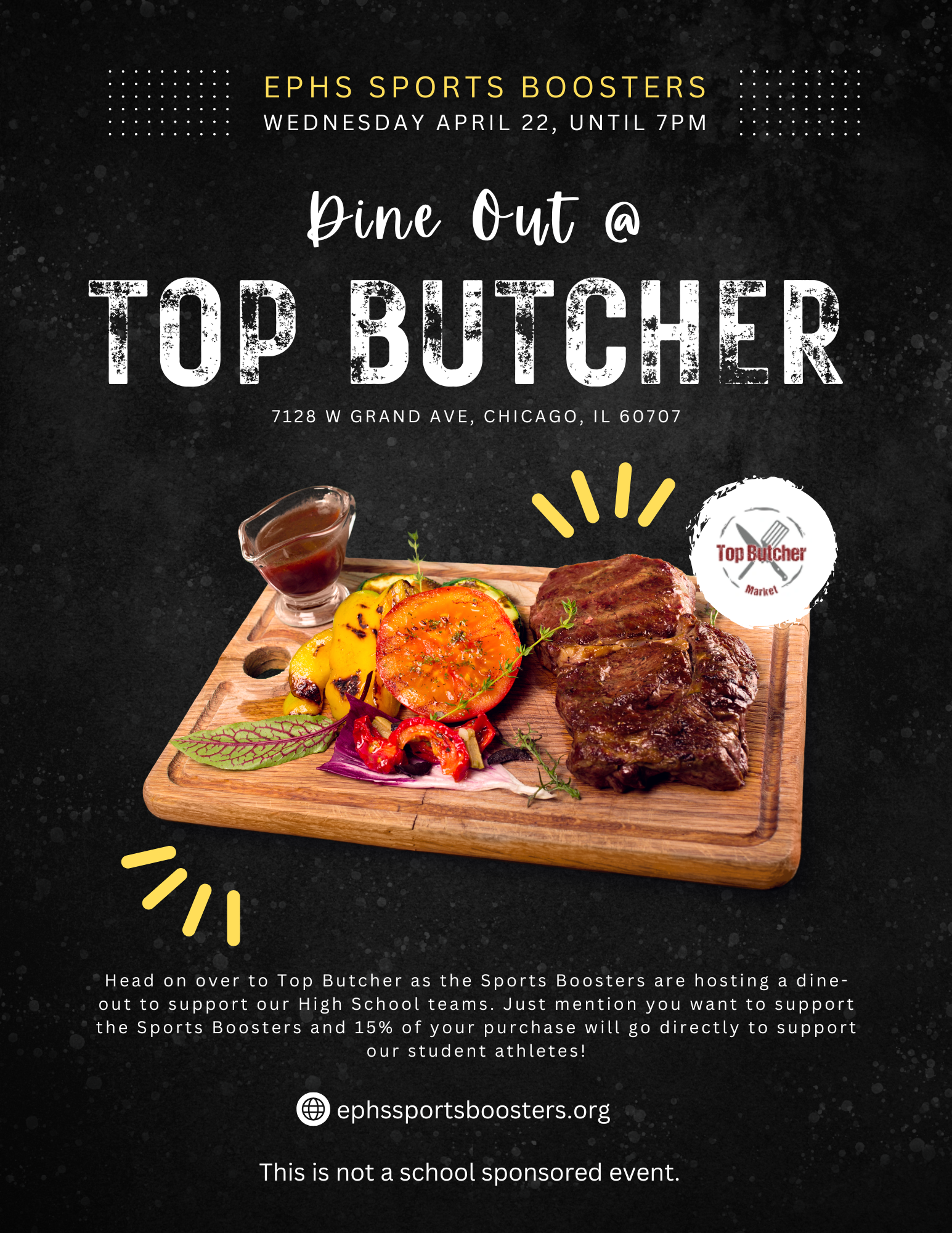 Top Butcher Dine-Out Fundraiser