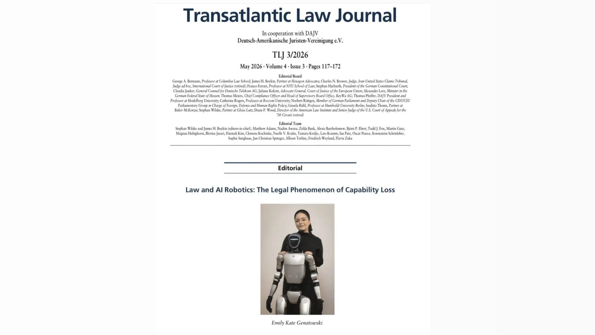 Transatlantic law journal