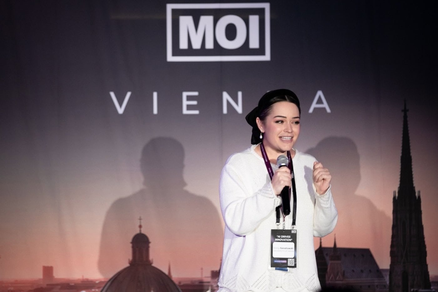 girl giving speech