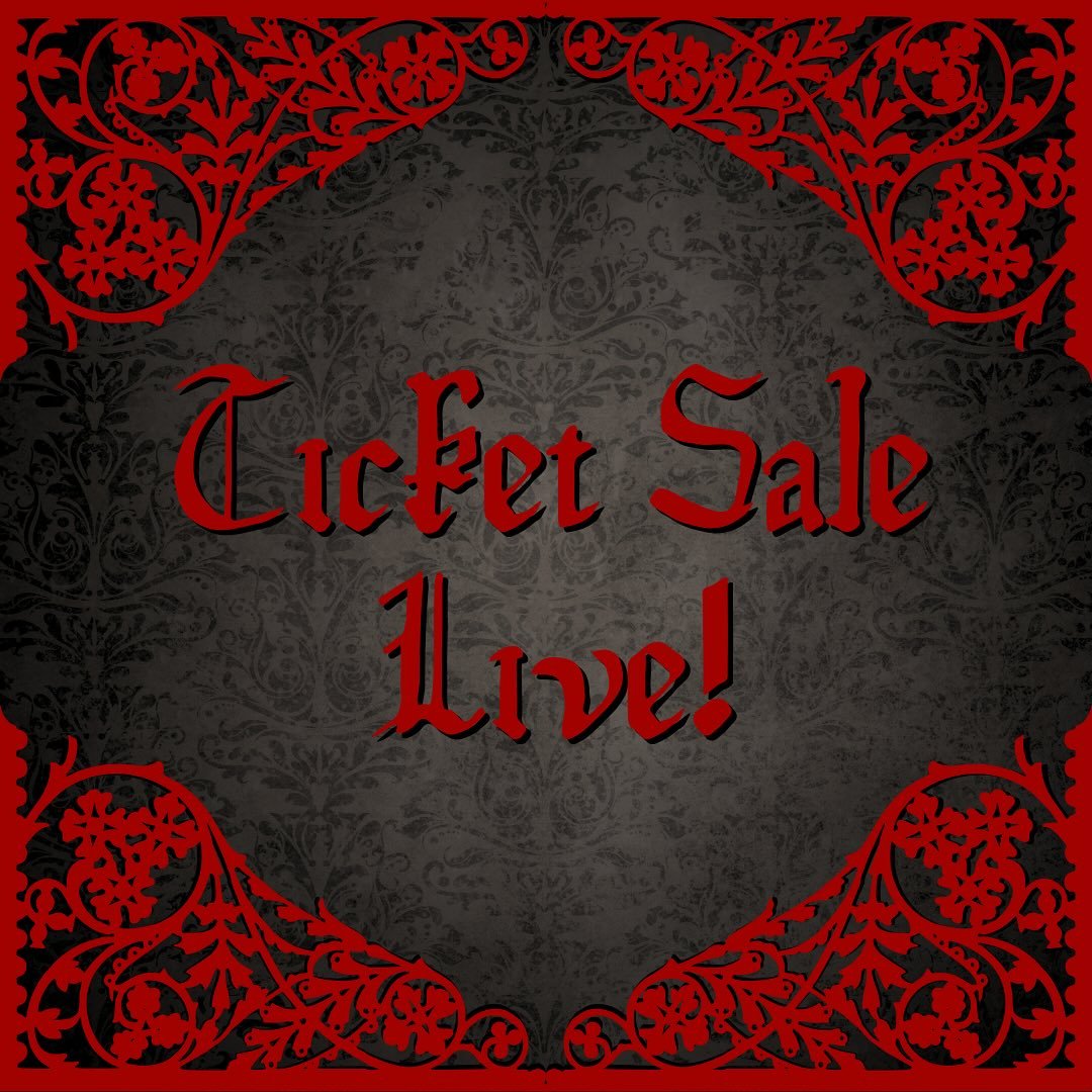 Our Tickets are live! You can find the sales page in the link in our bio, and on our website!